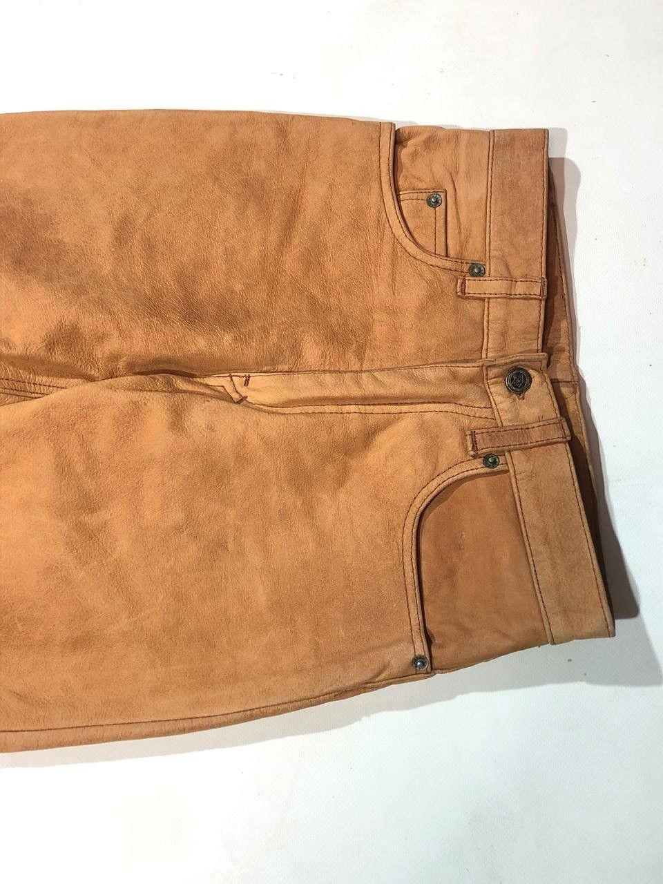 Vintage Gohn F Gee Moto Biker Leather Pants Vintage Size US 28 / EU 44 - 4 Thumbnail