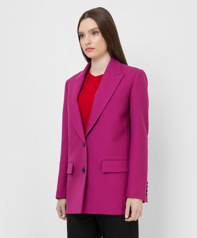 Valentino o1y0226 Blazer in Fuchsia Size S / US 4 / IT 40 - 2 Thumbnail