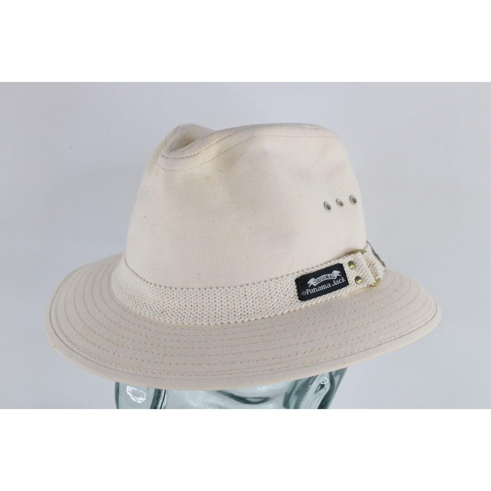 Panama Jack Vintage 90s Panama Jack Canvas Safari Bush Fedora Hat Size ONE SIZE - 1 Thumbnail