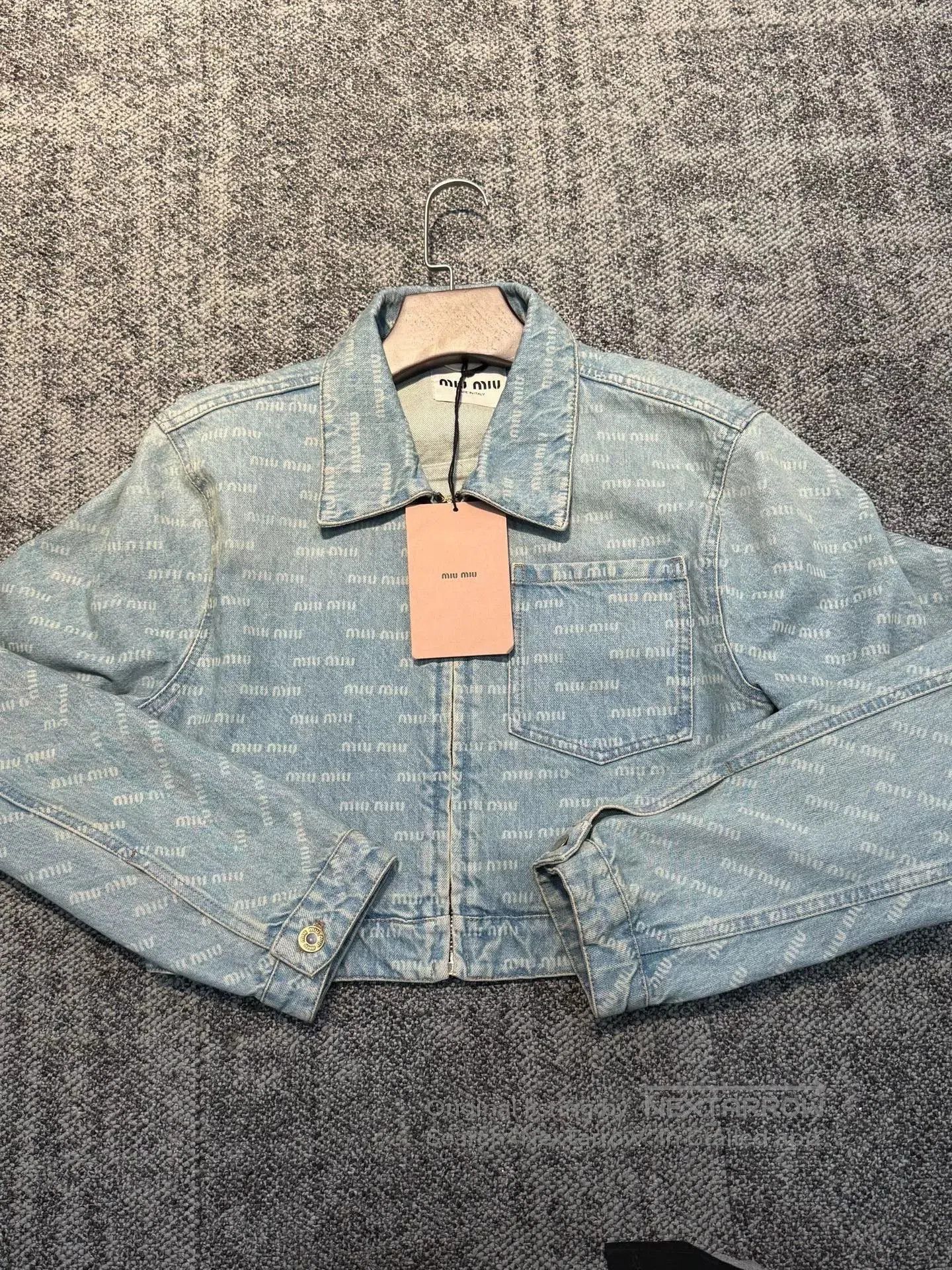 Miu Miu MiuMiu Denim Jacket. Size S / US 4 / IT 40 - 1 Thumbnail