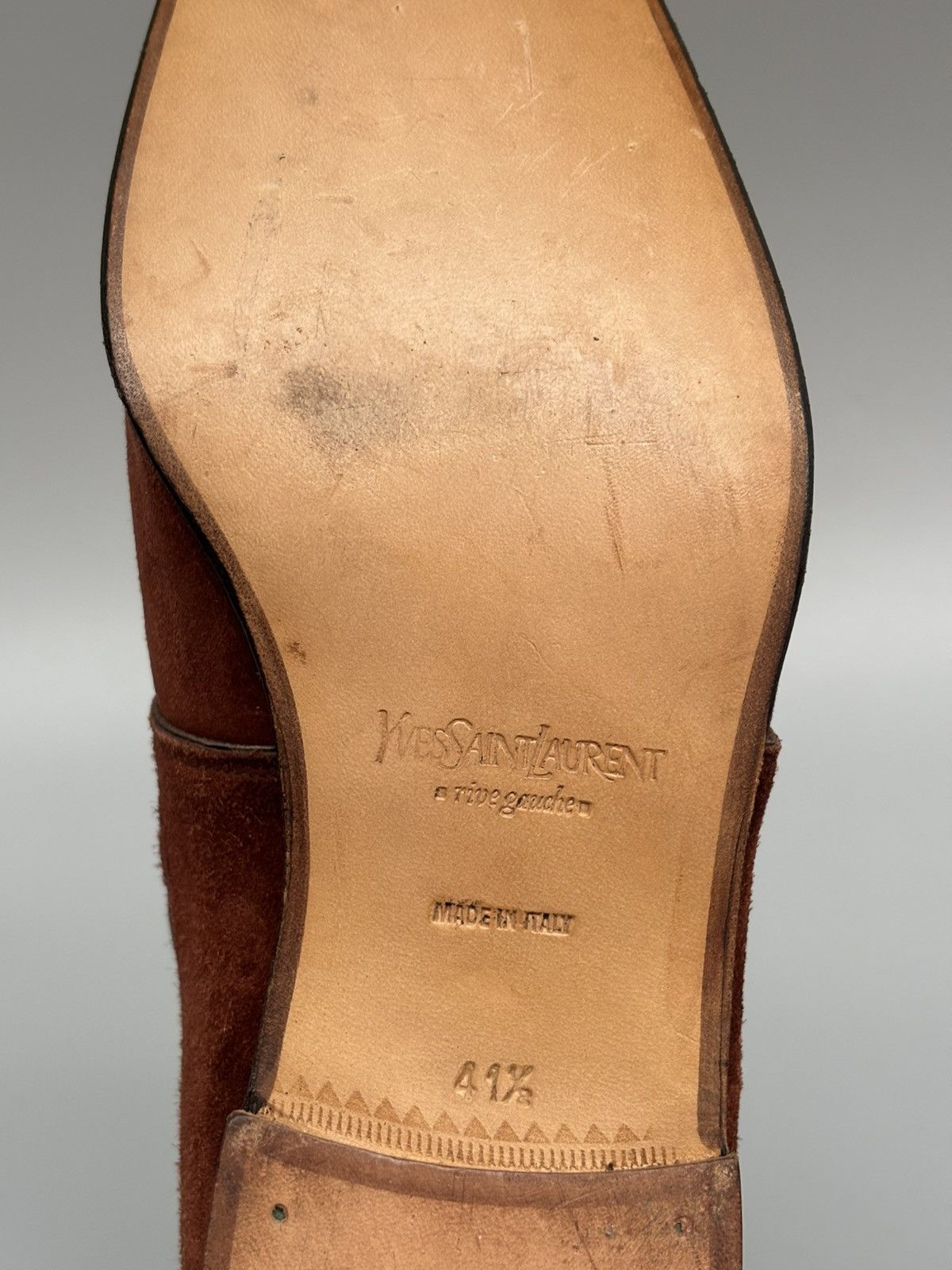 Yves Saint Laurent Yves Saint Laurent- Rive Gauche- Tomford era- Suede Loafers Size US 9 / EU 42 - 17 Thumbnail
