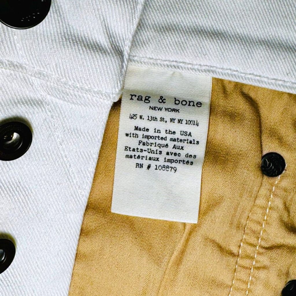 Rag & Bone rag & bone Men's White Extra-Slim Jeans - 32 Size US 32 / EU 48 - 15 Thumbnail
