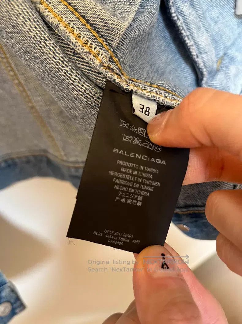 Balenciaga Balenciaga Denim Jacket Size XS / US 0-2 / IT 36-38 - 3 Thumbnail