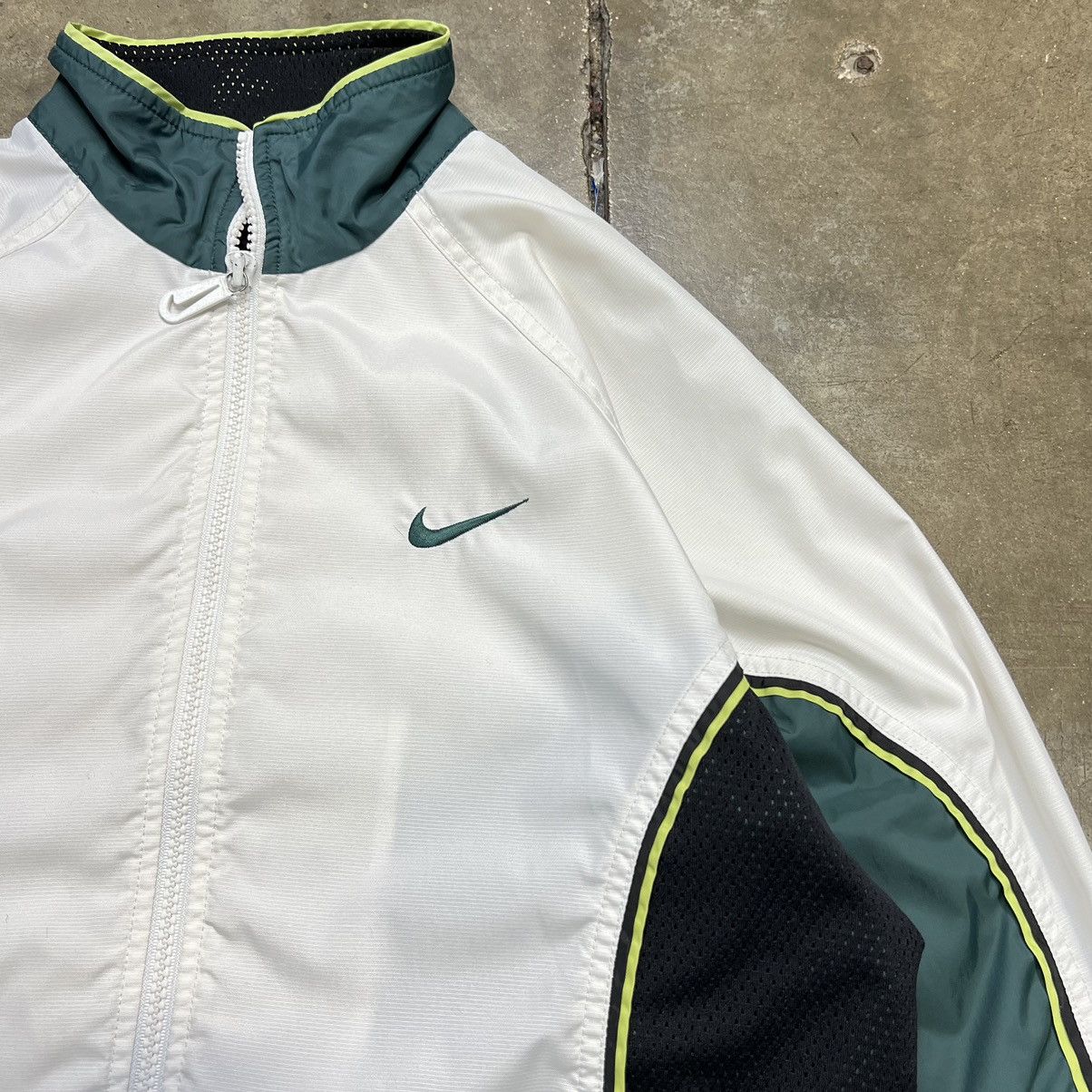 Nike × Vintage Vintage 90s Y2K Nike Mini Swoosh Windbreaker Jacket Zip Up Size US S / EU 44-46 / 1 - 3 Thumbnail