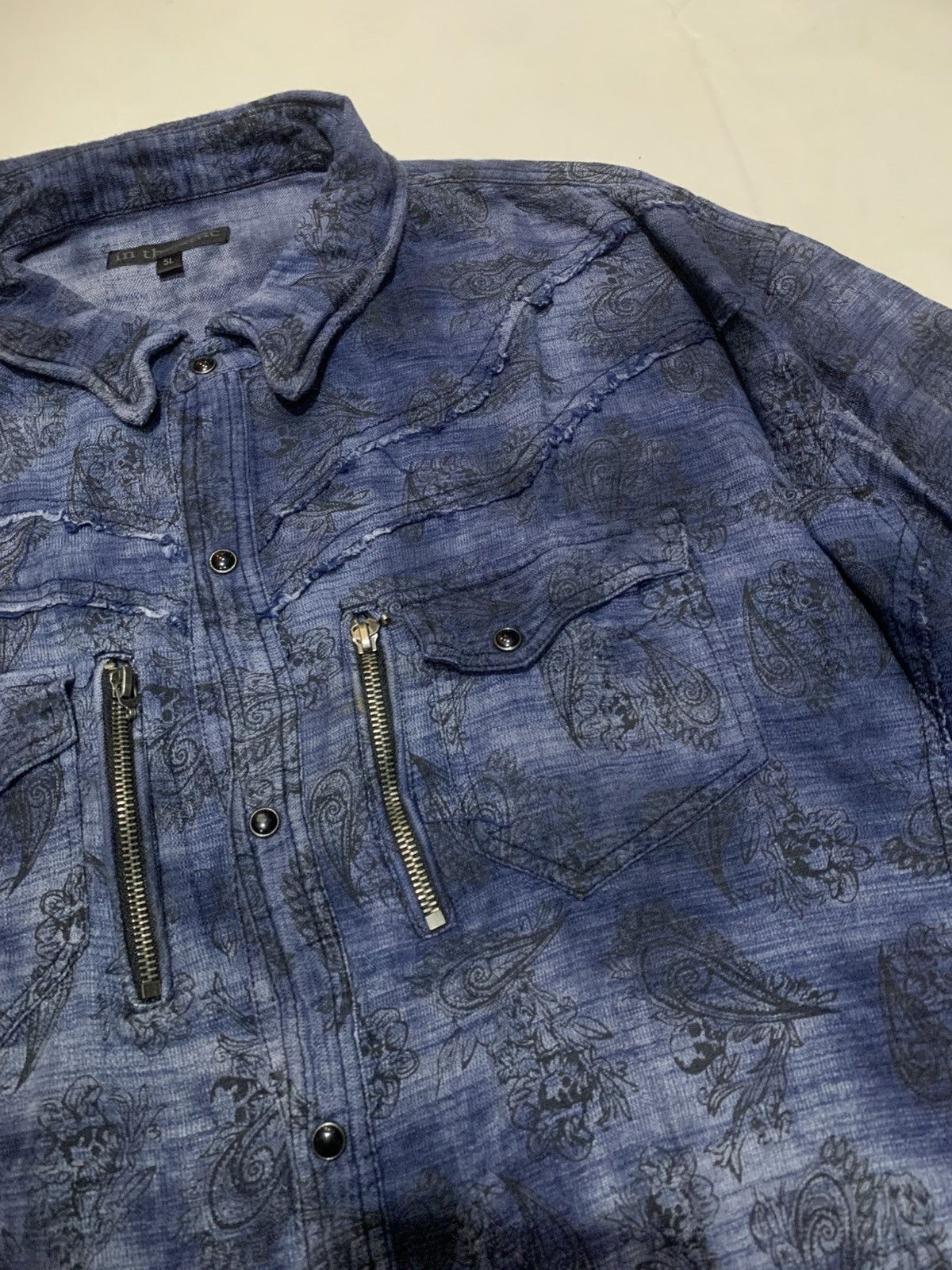 In The Attic 🔥Rare🔥Vintage In The Attic AOP Bandana Skull Button Up Shirt Size US XXL / EU 58 / 5 - 7 Thumbnail