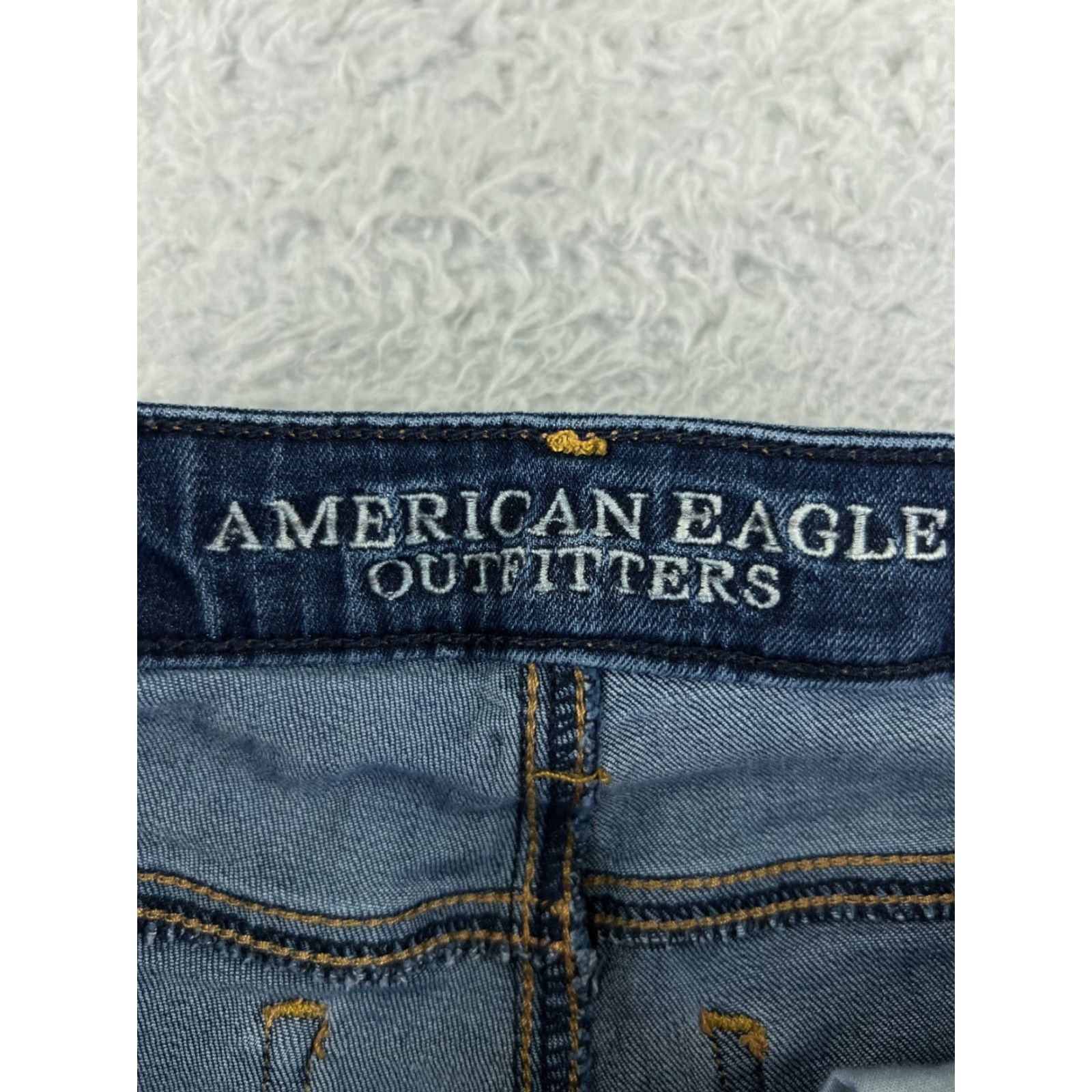 American Eagle Outfitters American Eagle Pants Womens 6 Blue Skinny Tapered Jegging Stretch Cotton Size 36" / US 14 / IT 50 - 4 Thumbnail