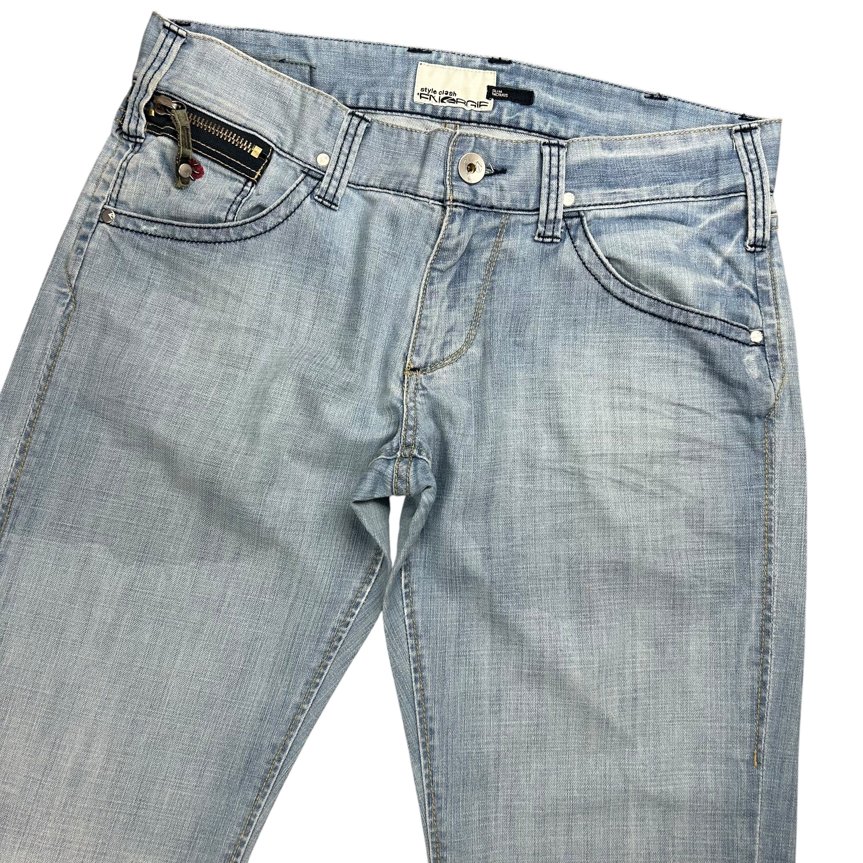 Energie Energie Morris Bootcut Flared Light Wash Denim Jeans W34L34 Size US 34 / EU 50 - 3 Thumbnail