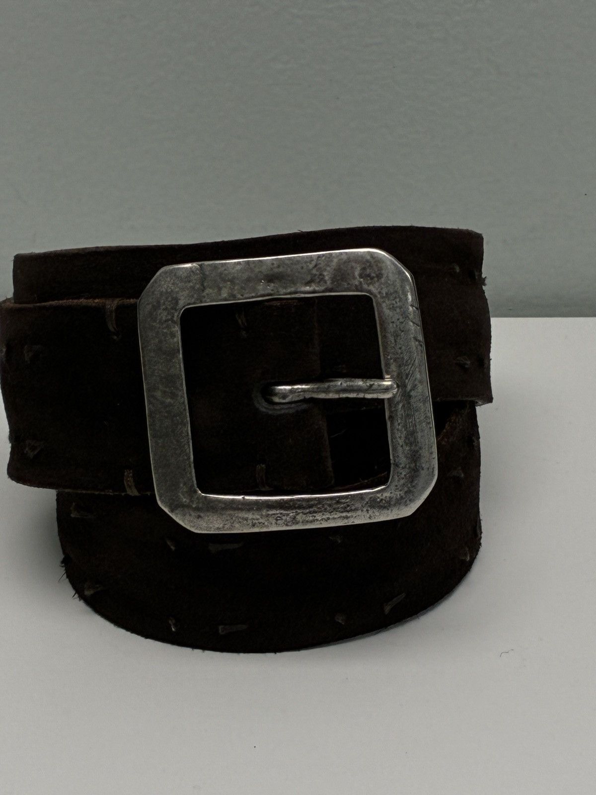 John Varvatos Suede Knot Belt Size 32 Size 32 - 8 Thumbnail