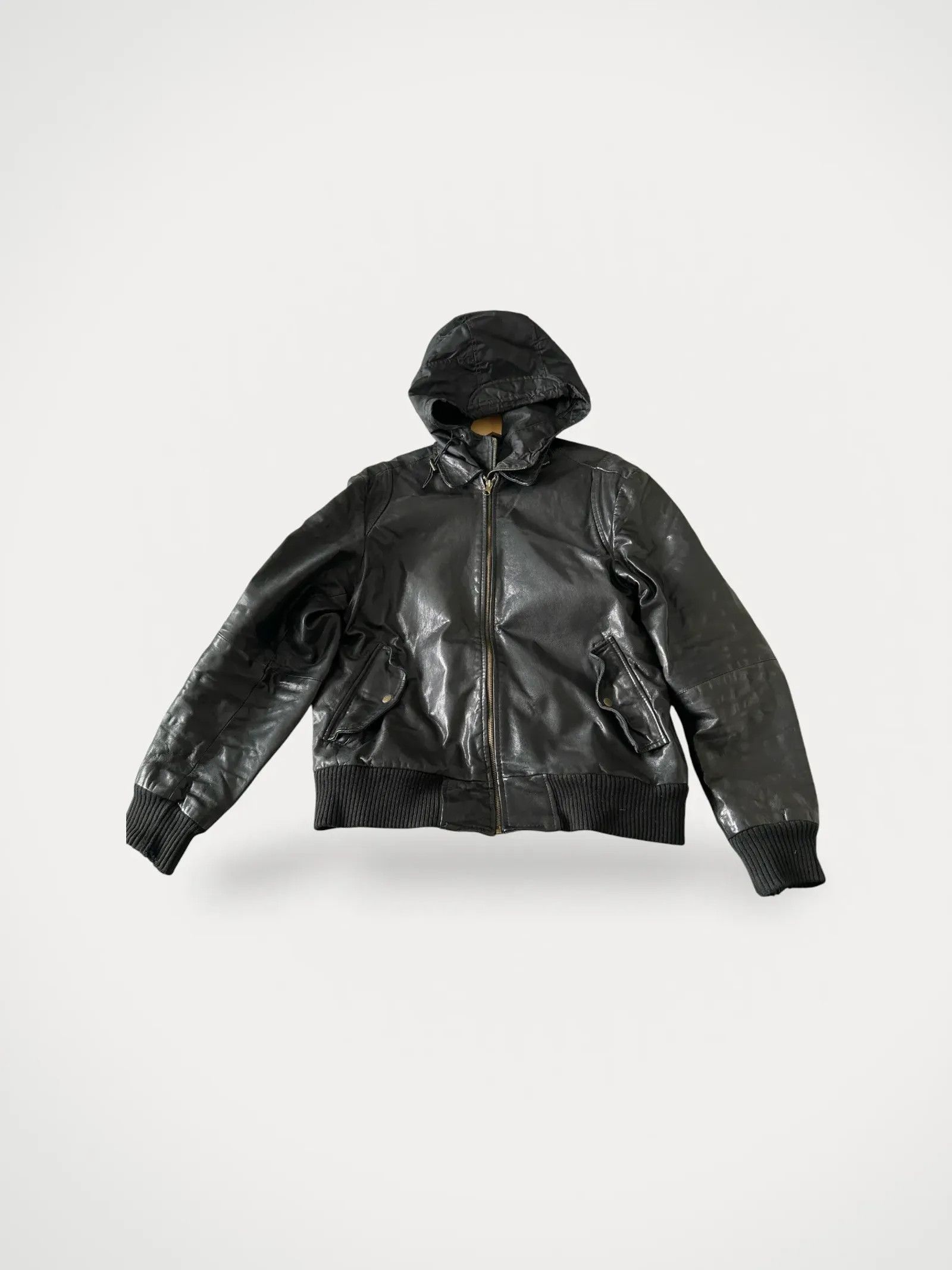 Zara Zara Leather Jacket Size US L / EU 52-54 / 3 - 1 Thumbnail