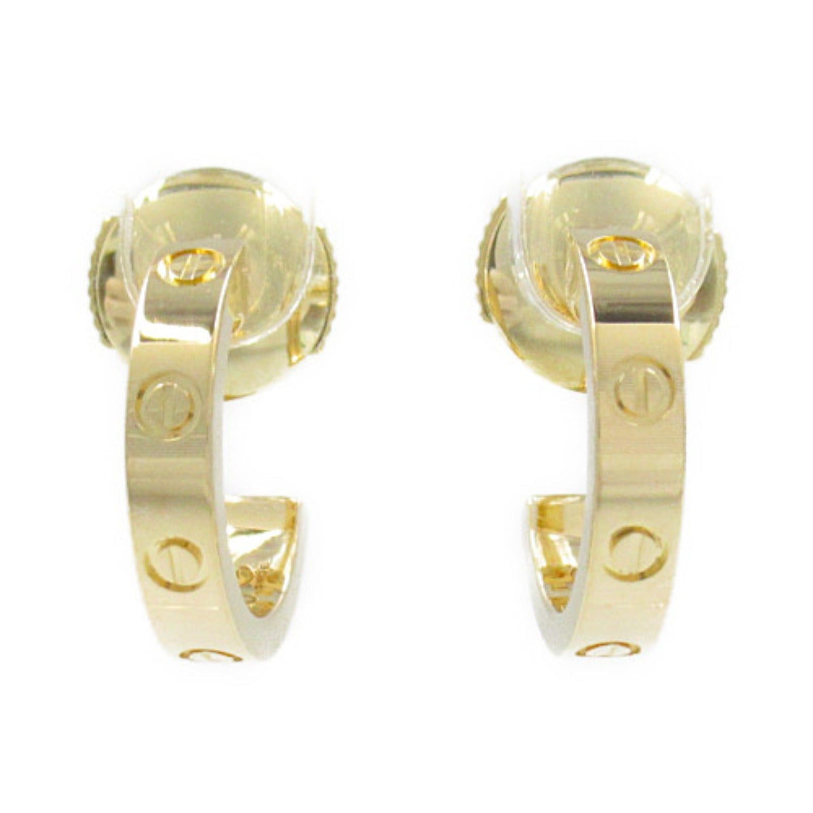 Cartier Cartier Mini Love Earrings K18 (Yellow Gold) Gold Size ONE SIZE - 1 Thumbnail