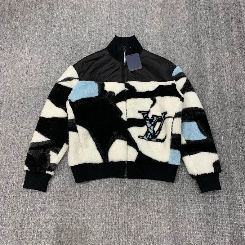 Louis Vuitton Louis Vuitton Color-block polar fleece teddy jacket 2502-Ne Size US S / EU 44-46 / 1 - 1 Thumbnail