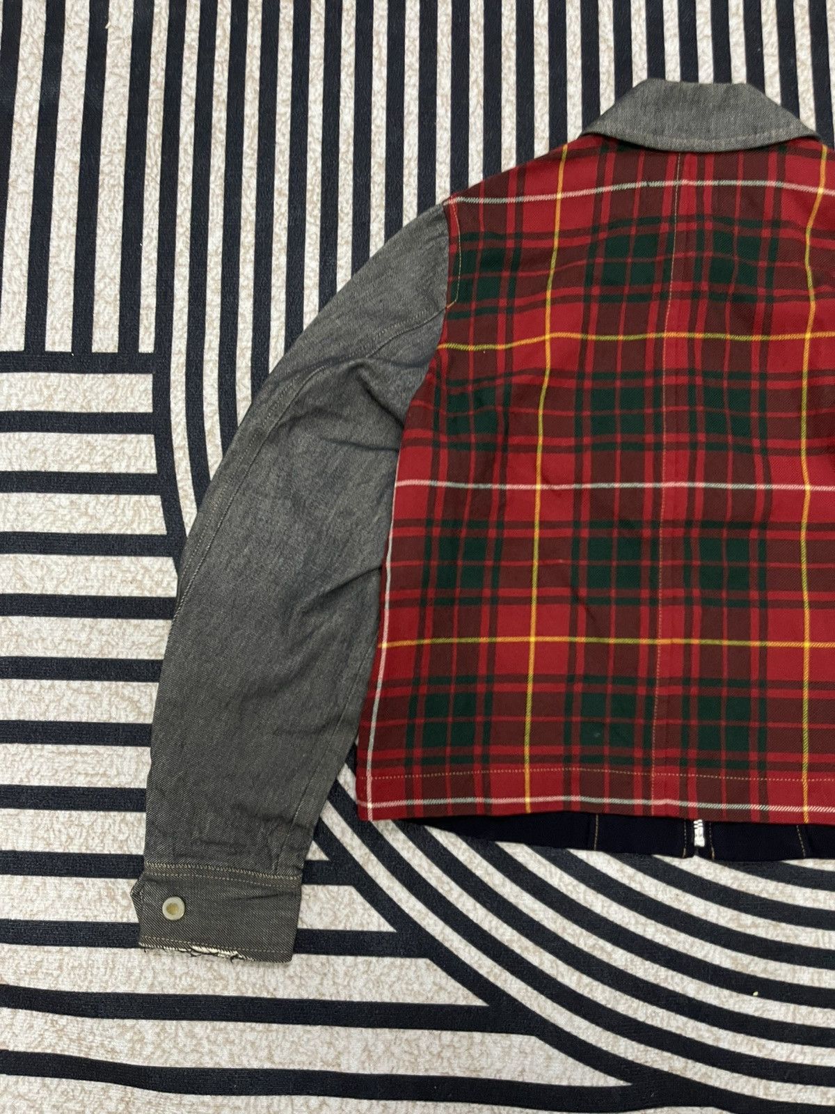 Comme des Garcons A/W 1999 COMME DES GARCONS TARTAN DENIM JACKET Size M / US 6-8 / IT 42-44 - 13 Thumbnail