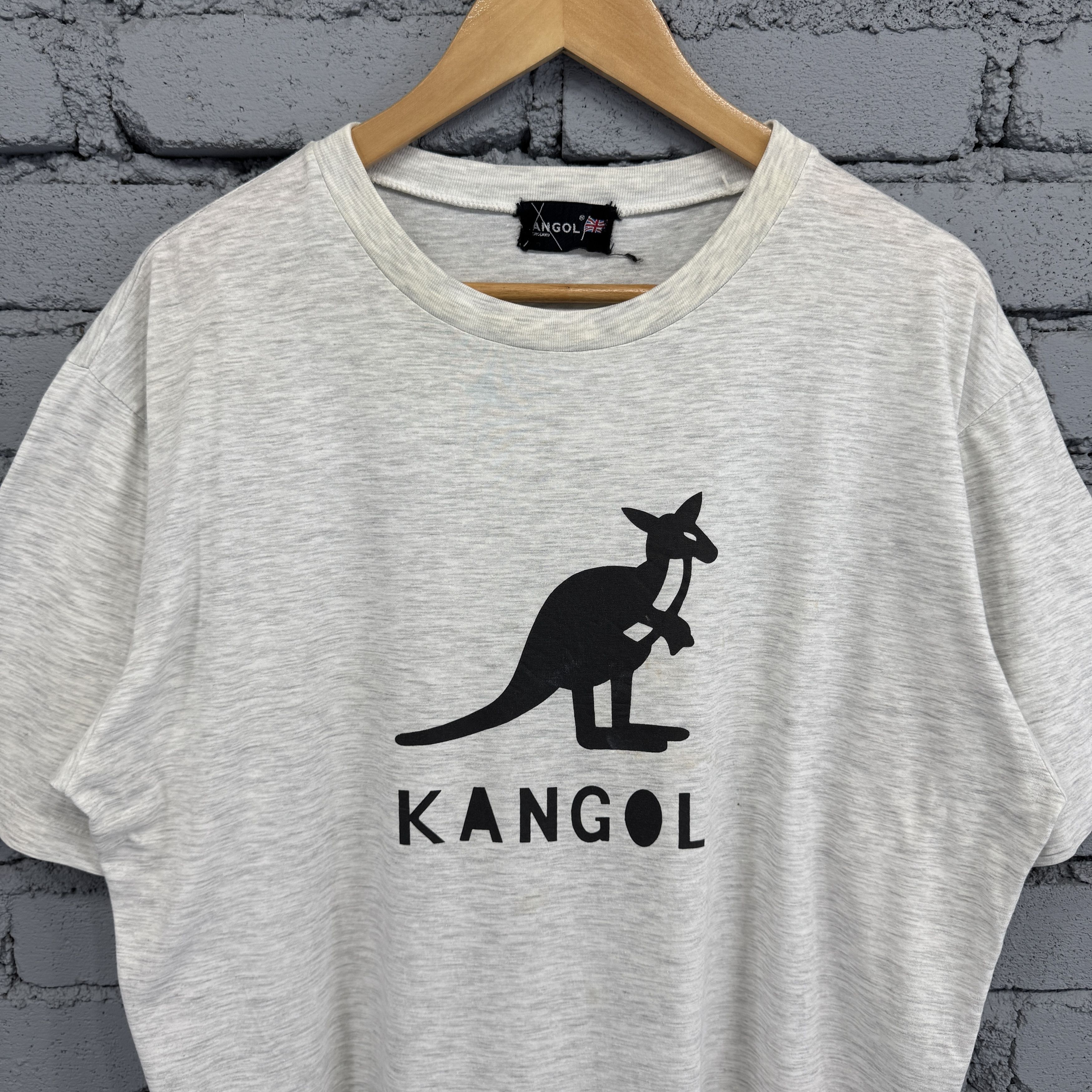 Kangol Vintage 2Tone Kangol Short-sleeve Tshirt Black Kangaroo Logo Size US L / EU 52-54 / 3 - 3 Thumbnail