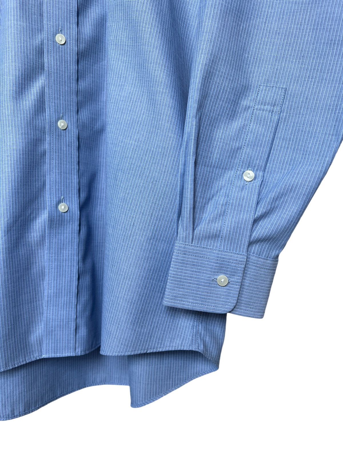 Issey Miyake NWT 1980 Issey Miyake Blue Stripes Button Up Shirt Size US XL / EU 56 / 4 - 3 Thumbnail