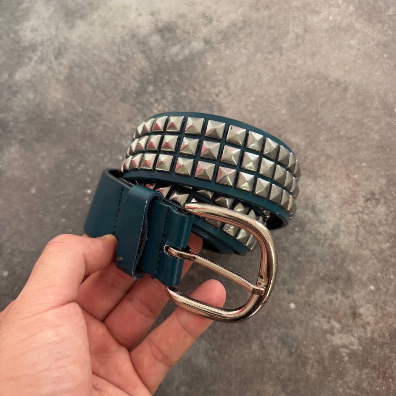 If Six Was Nine × Japanese Brand × Vintage Amazing Y2K Vintage 3 Raw Pyramid Belt Size ONE SIZE - 3 Thumbnail