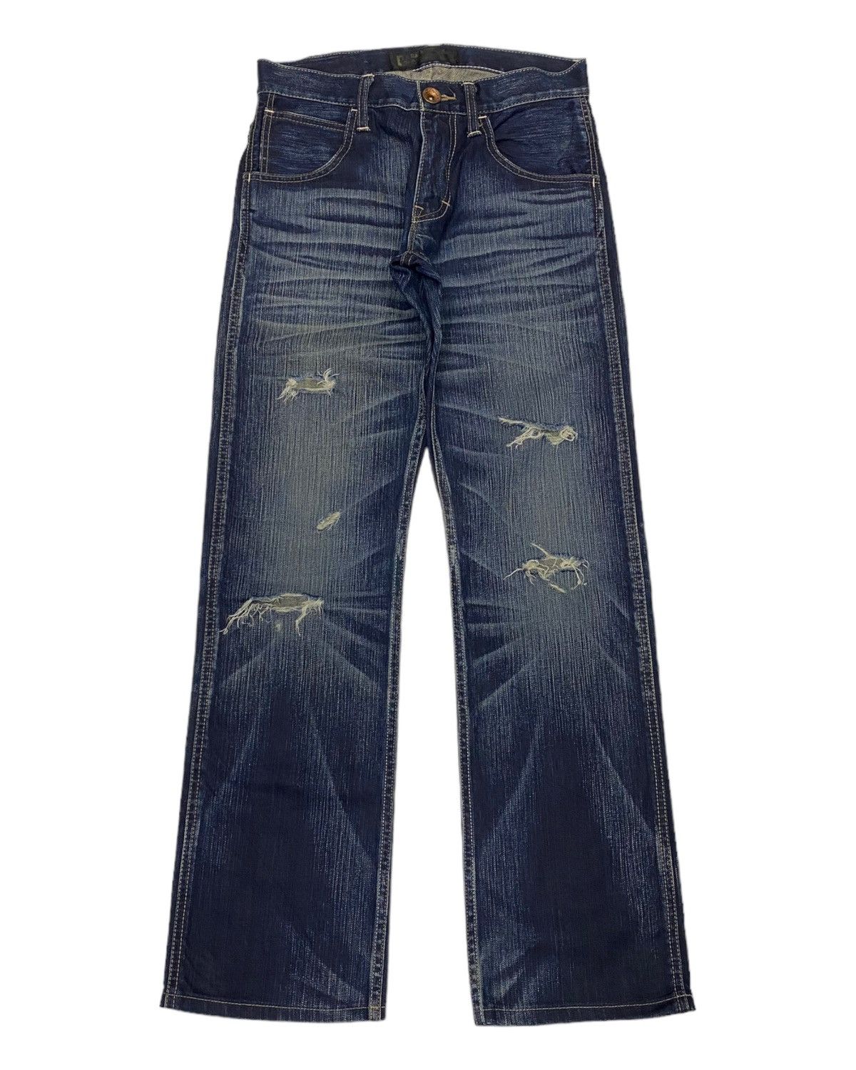 image of Black Label Back Number Distressed Denim Hysteric OG Style in Blue, Men's (Size 29)
