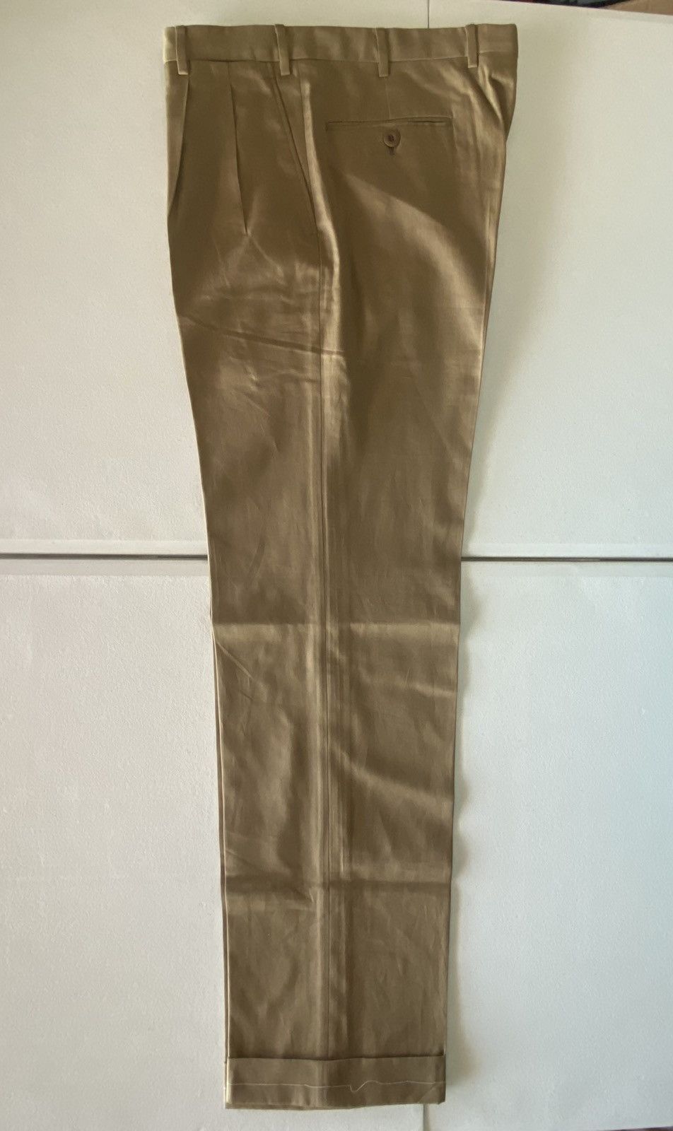Brioni Brioni 🇮🇹 brown cortina cotton dual pleat dress slacks New Size 38R - 9 Thumbnail