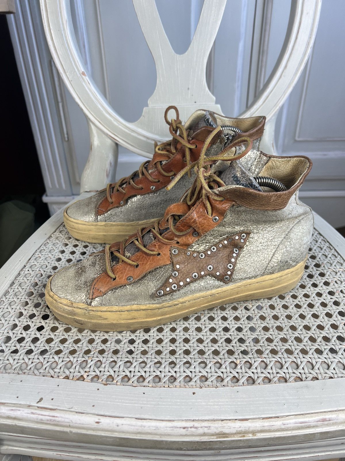 A.S.98 A.S. 98 LEATHER STAR LOGO KEDS HI TOP Size US 7 / EU 40 - 1 Thumbnail