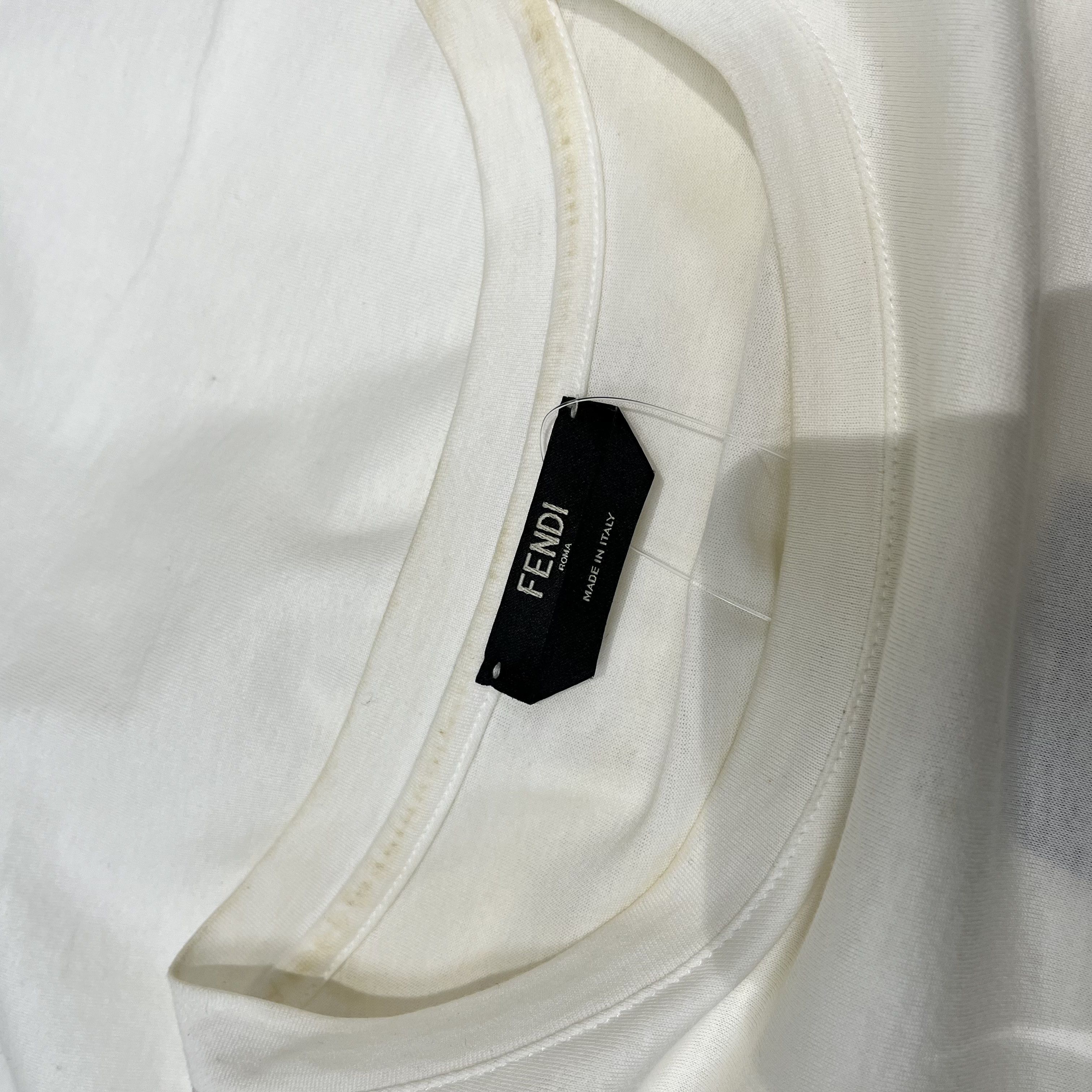 Fendi Fendi Tee White Size US L / EU 52-54 / 3 - 3 Thumbnail