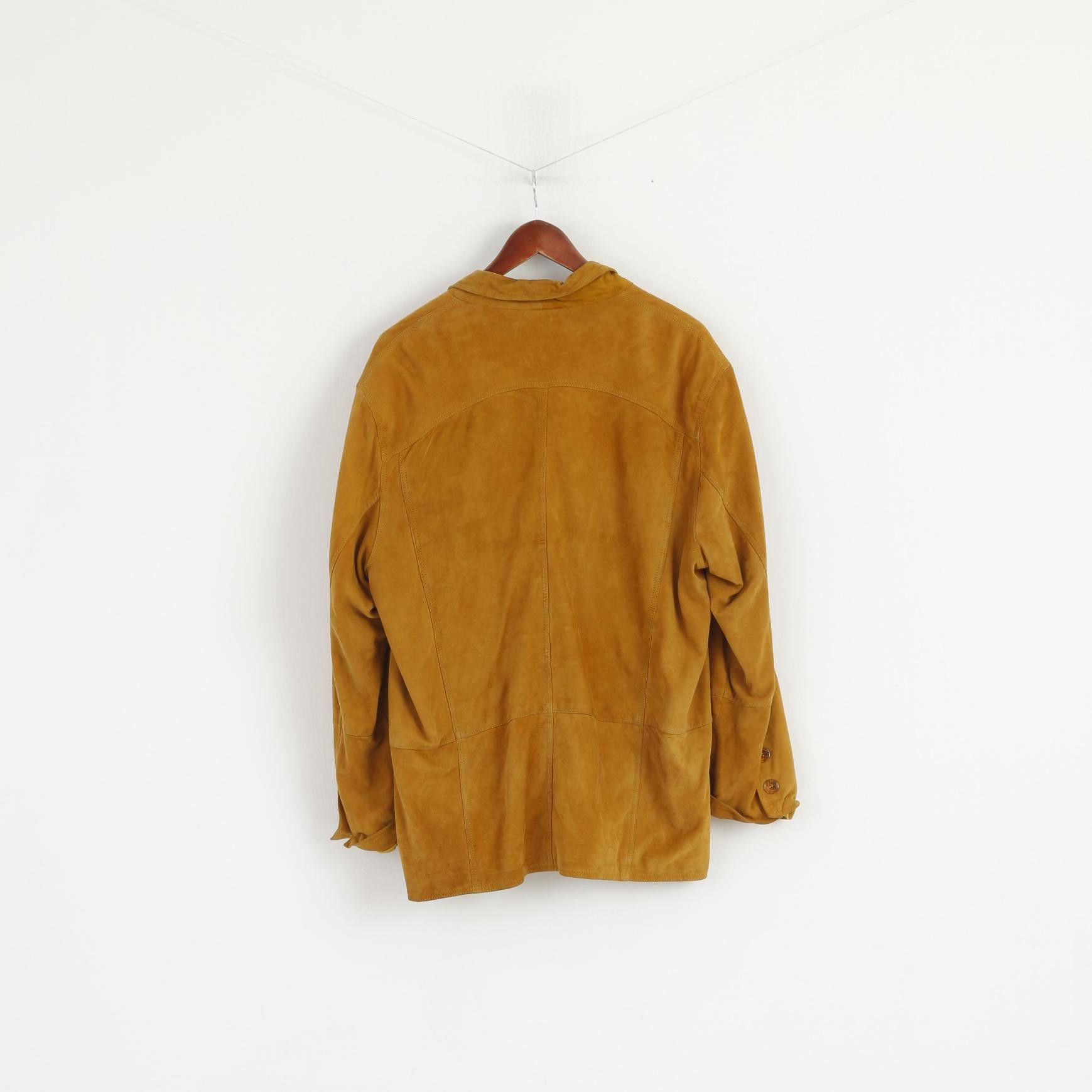 Vintage Vintage Women 48 XXL Jacket Mustard leather 7293 Size XXL / US 16-18 / IT 52-54 - 7 Thumbnail