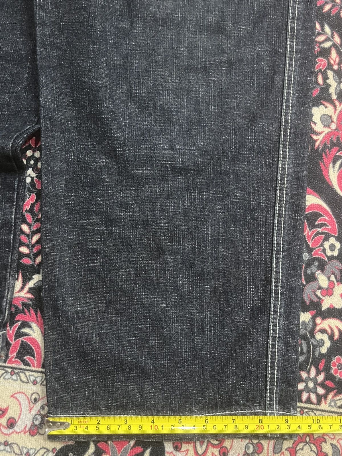 JNCO Vintage Soul Los Angeles Cargo Baggy Black Washed Jeans Size US 29 - 21 Thumbnail