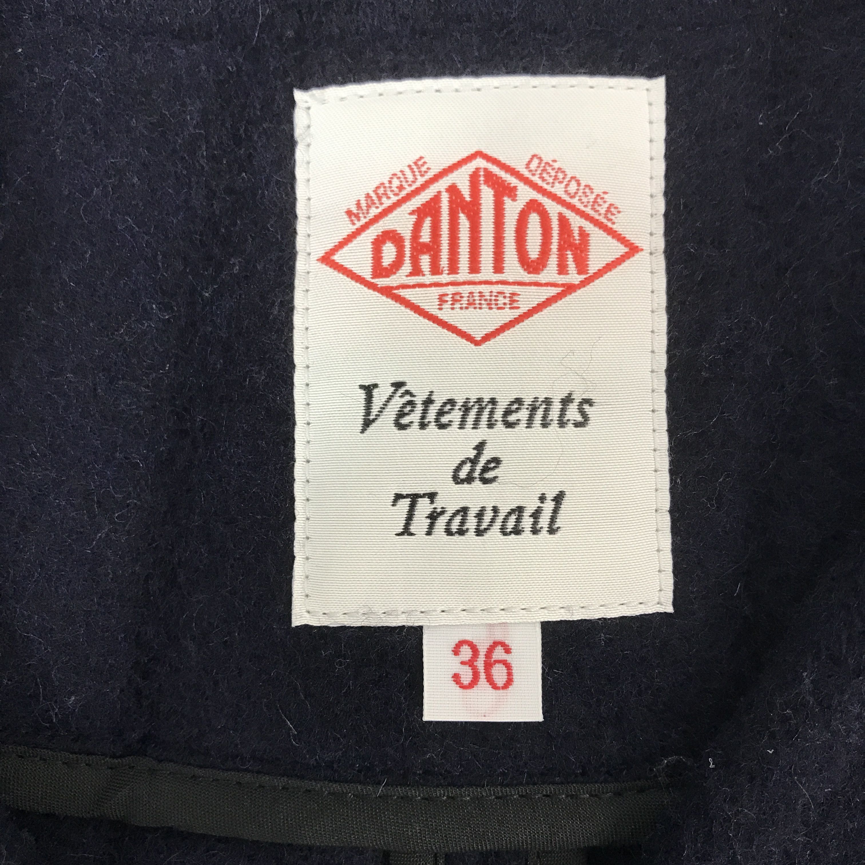 Danton Vtg Dantom Japan Wool button Design Kimono collar jacket Size US L / EU 52-54 / 3 - 9 Thumbnail