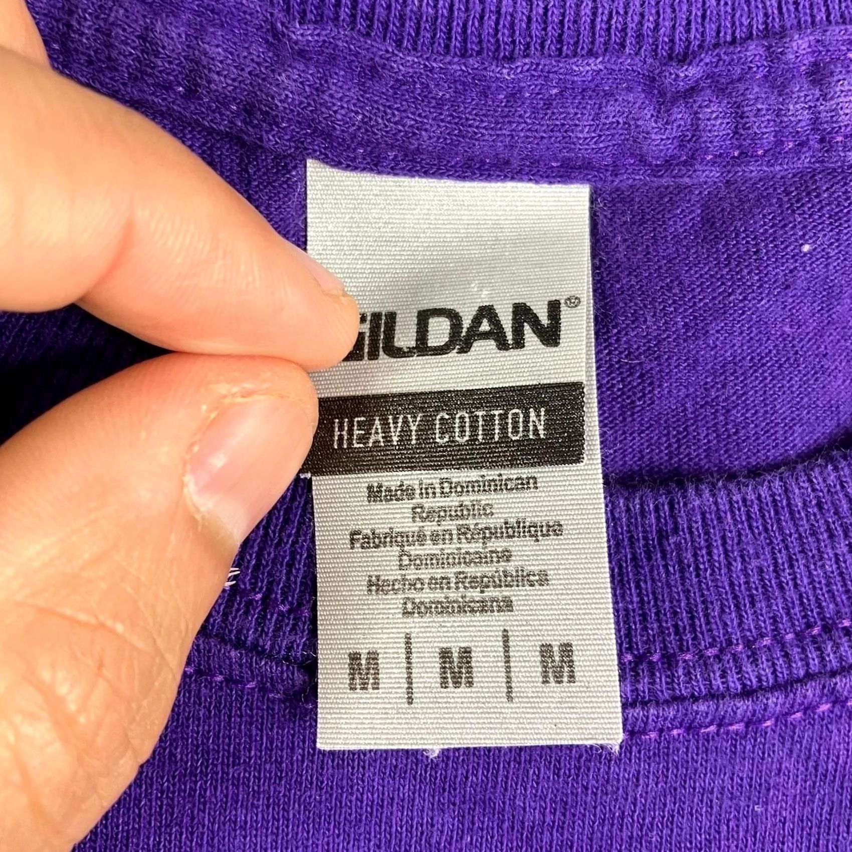 Gildan Gildan Shirt Mens M Purple Graphic Parody Nike Style Spanish Slogan Funny Size US M / EU 48-50 / 2 - 3 Thumbnail