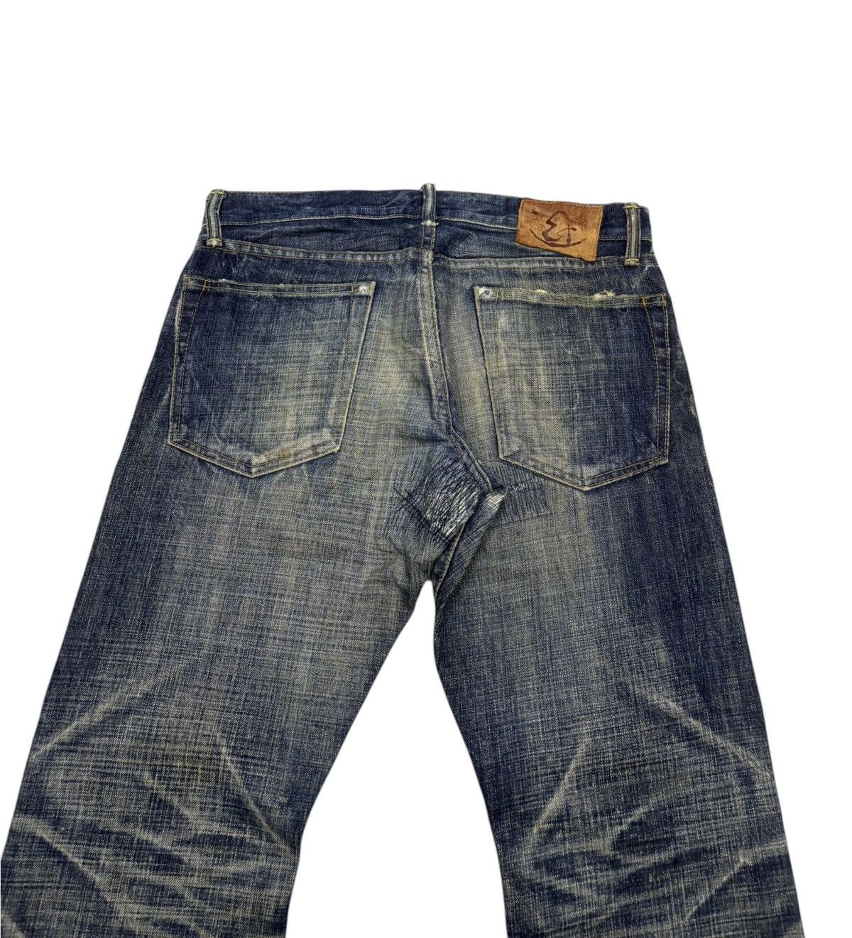 Eternal 🔥ETERNAL MADE IN JAPAN MUD DISTRESSED DENIM JEANS Size US 32 / EU 48 - 9 Thumbnail