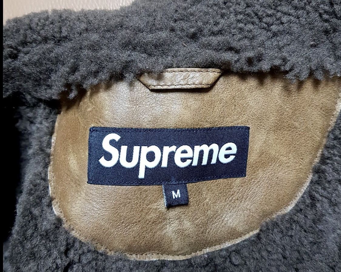 Supreme Supreme 18FW Patchwork Shearling B-3 Leather Jacket Size US M / EU 48-50 / 2 - 5 Thumbnail