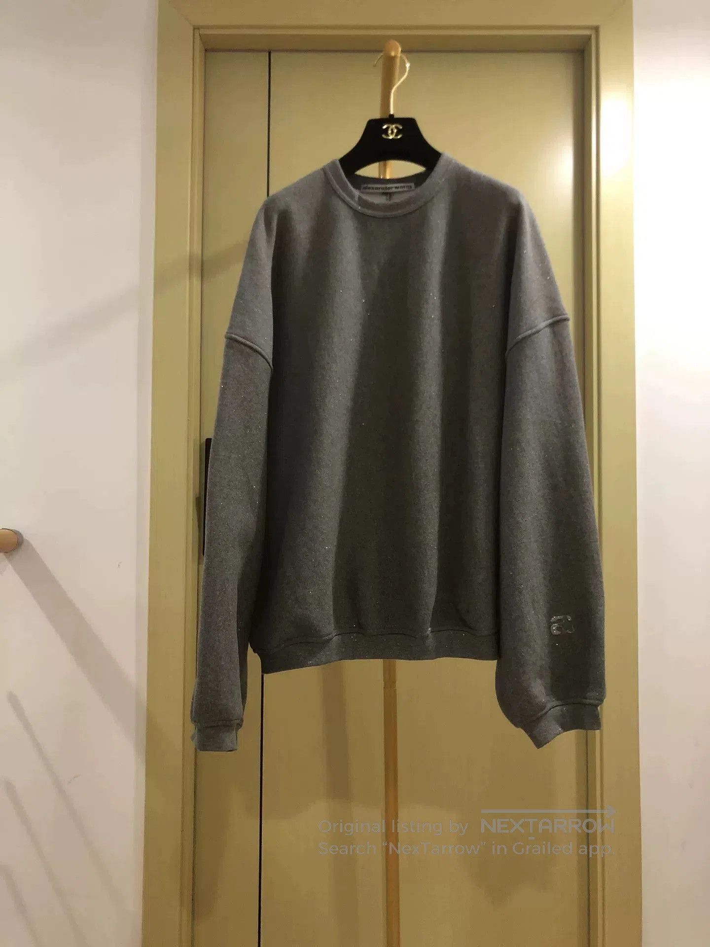 Alexander Wang Alexander Wang Gray Glitter Sweatshirt. Size US L / EU 52-54 / 3 - 1 Thumbnail