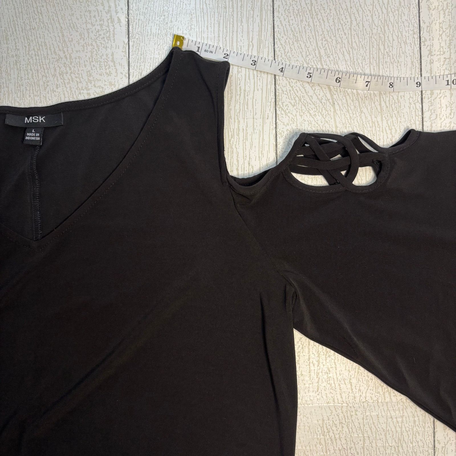 Other MSK Black Cold Shoulder Cocktail Dress Size Large Size L / US 10 / IT 46 - 9 Thumbnail