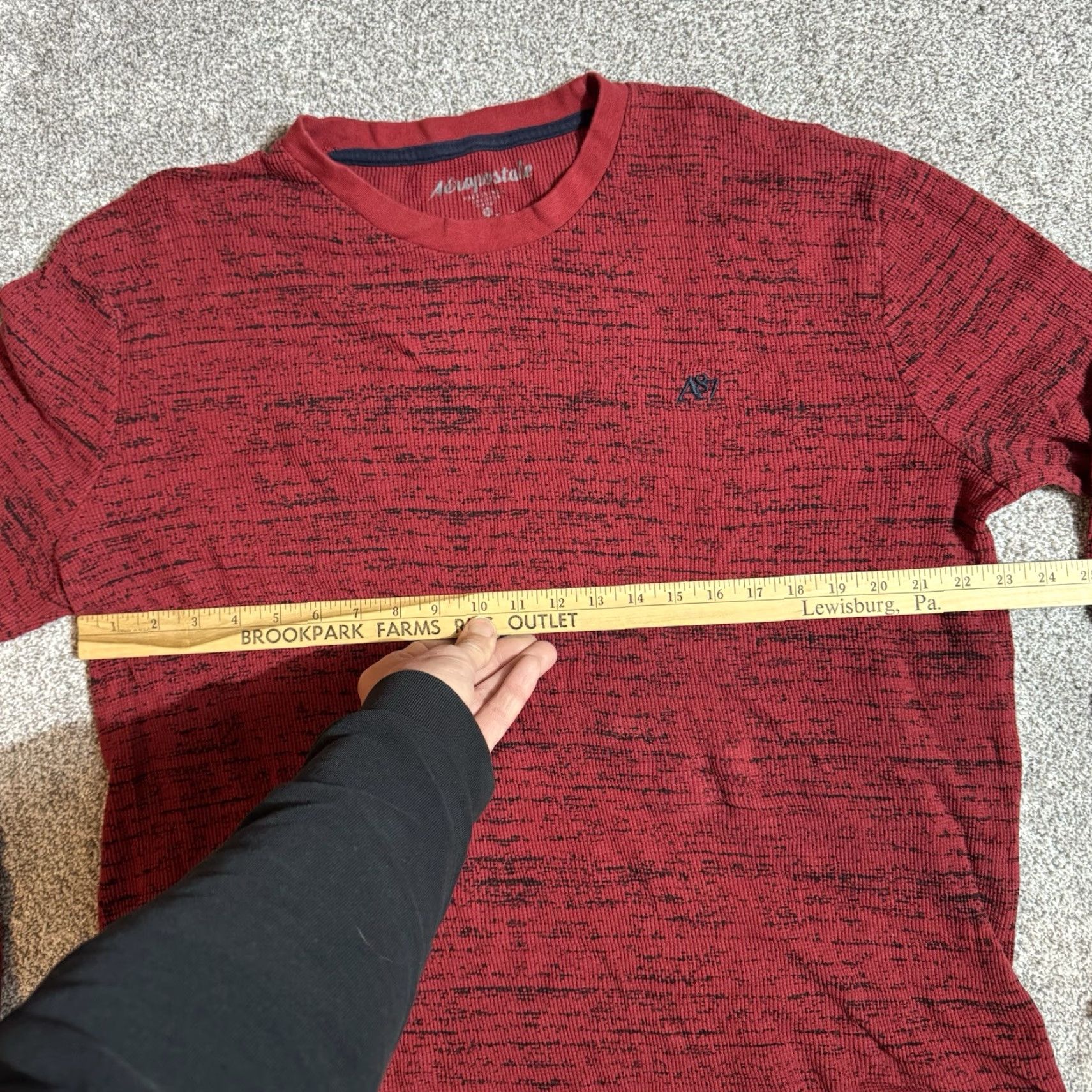 Vintage Aéropostale Sweater Mens XL Grunge Distressed Ribbed Thermal Y2K Streetwear Shirt Size US XL / EU 56 / 4 - 3 Thumbnail