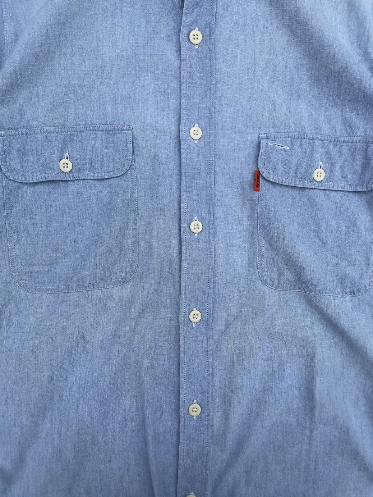 Levi's Vintage Levi's Orange Tab Denim Chambray Shirt Size US S / EU 44-46 / 1 - 4 Thumbnail