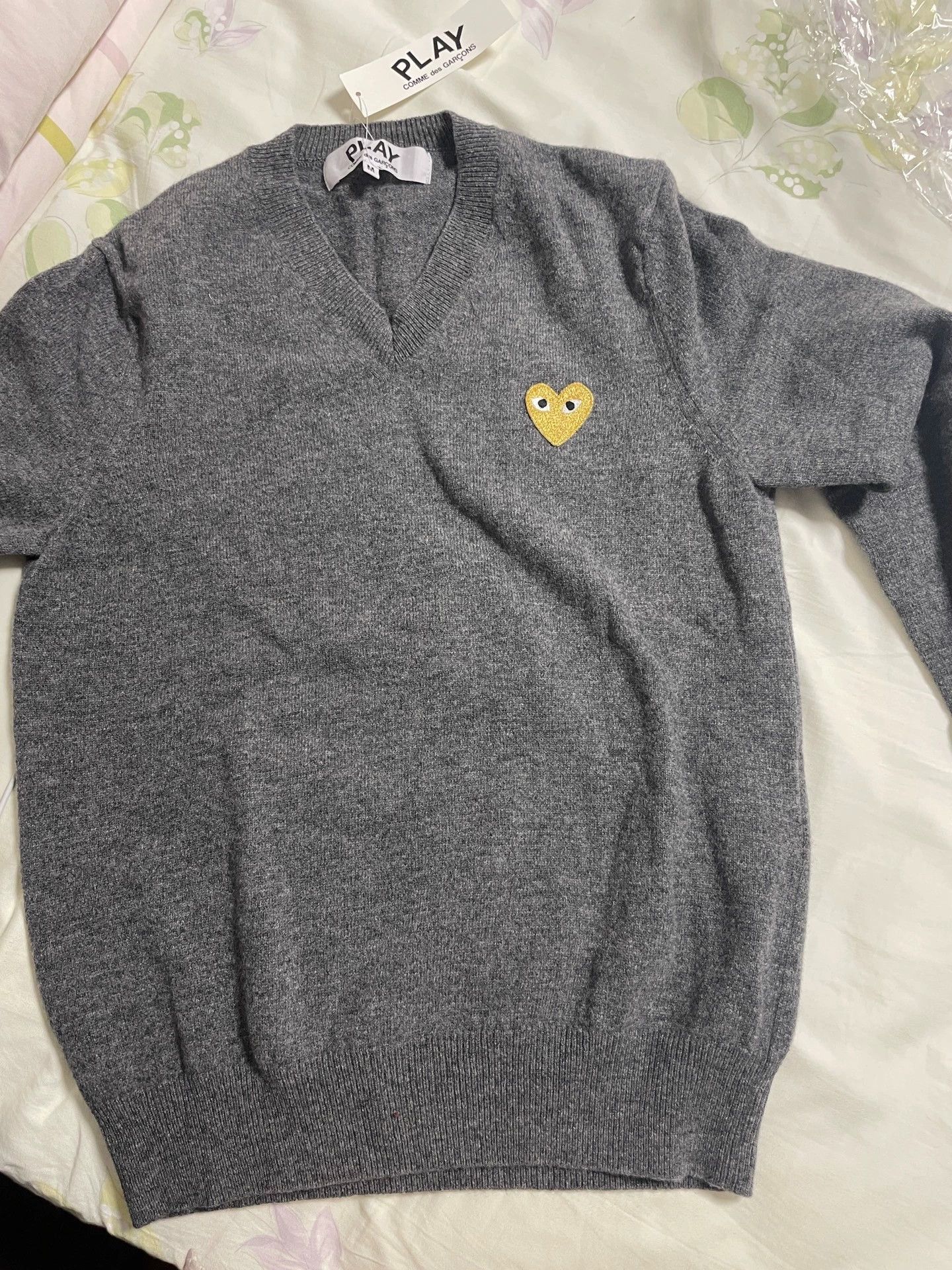Comme des Garcons Comme des Garçons Play Gray Sweater Size US M / EU 48-50 / 2 - 1 Thumbnail