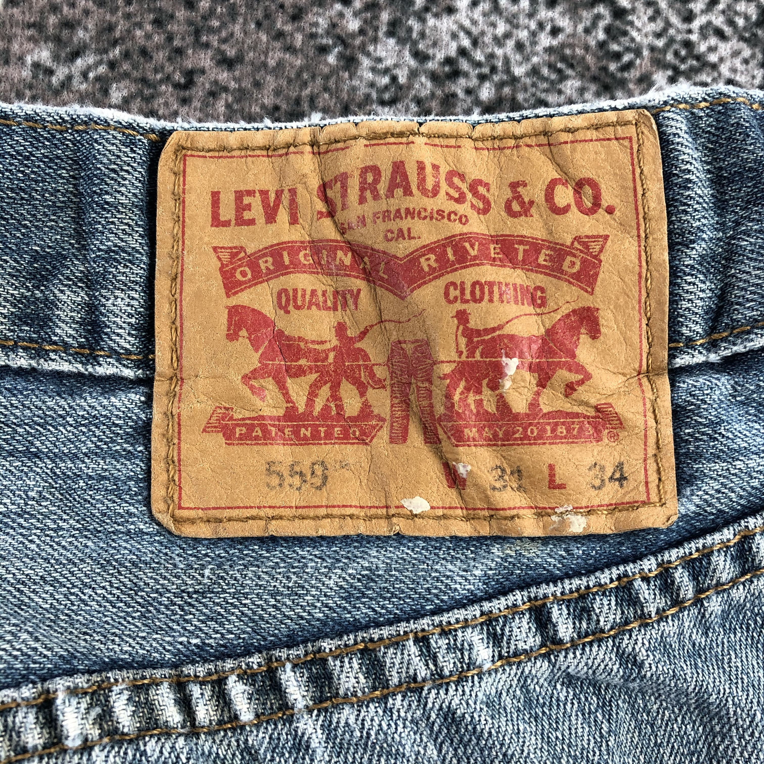 Levi's Vintage Levi's 559 Jeans Blue Wash Denim KJ1423 Size US 31 - 5 Thumbnail
