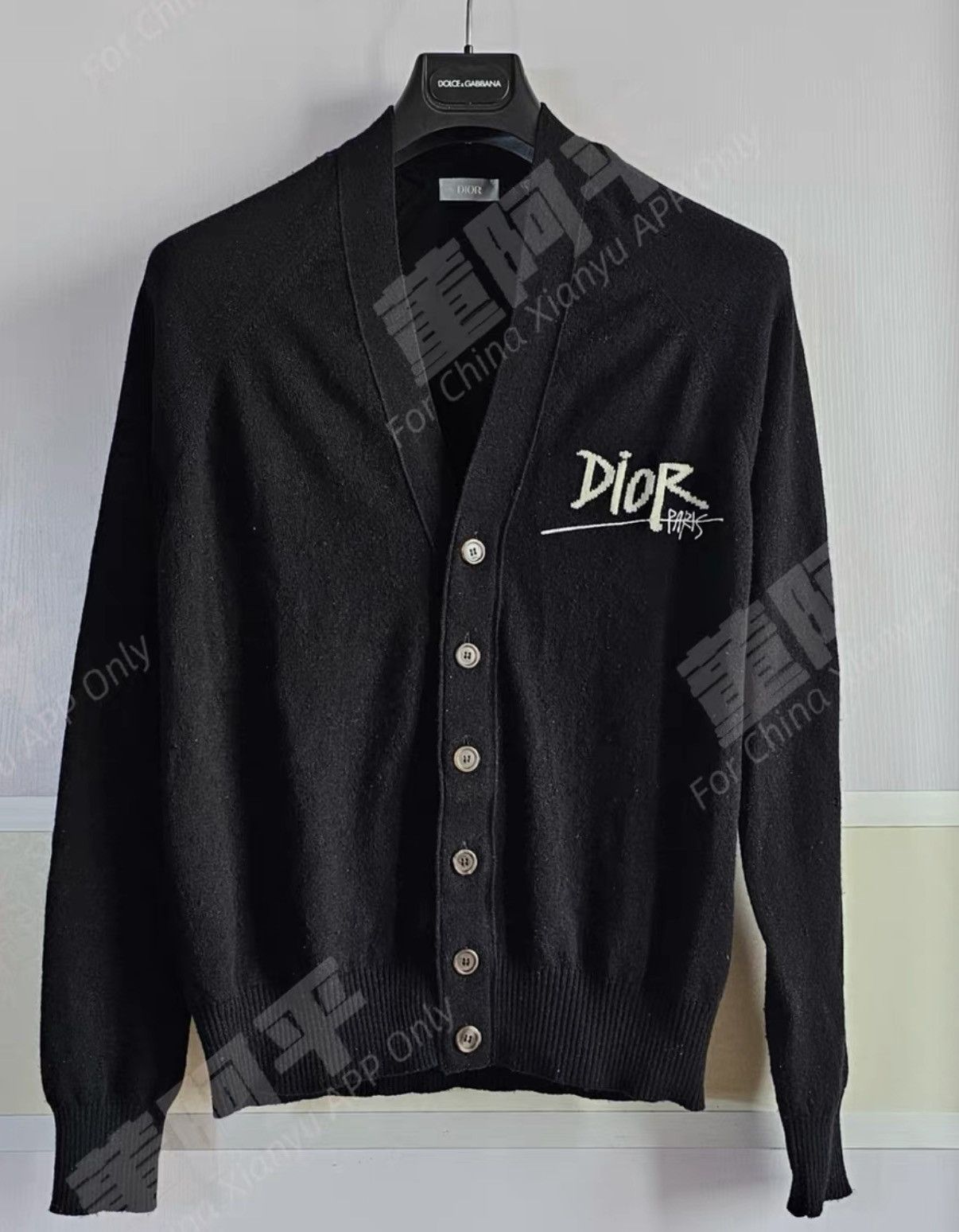 Dior Dior Black Cashmere Sweater with J'adior 8 | Grailed