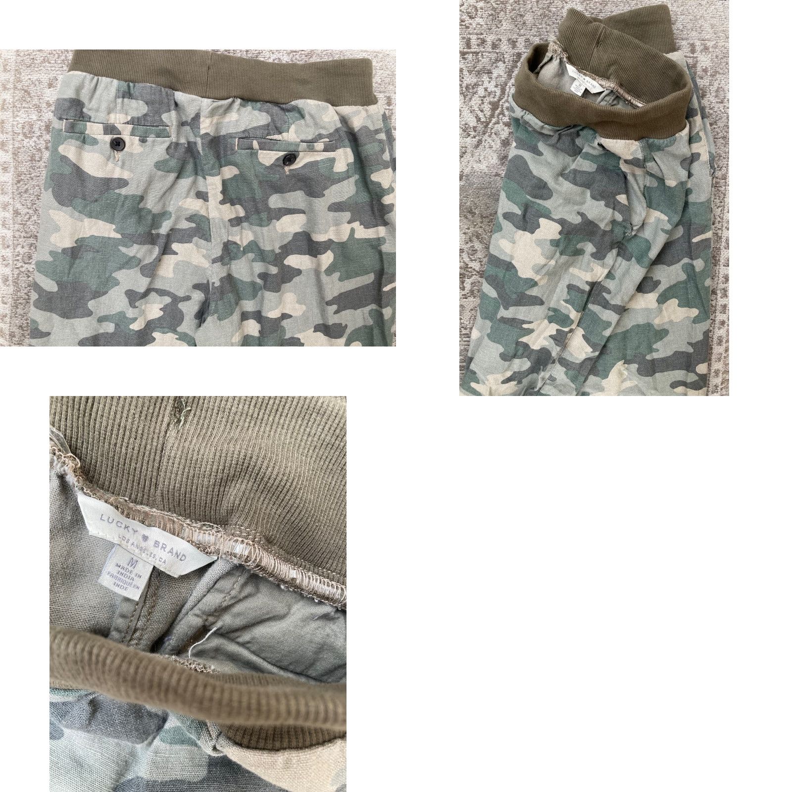 Lucky Brand Lucky Brand Multicolor Camo Lounge Pants M Women’s Cotton Blend Sleep Soft Stretch Loungewear Casual Size 32" / US 10 / IT 46 - 8 Thumbnail