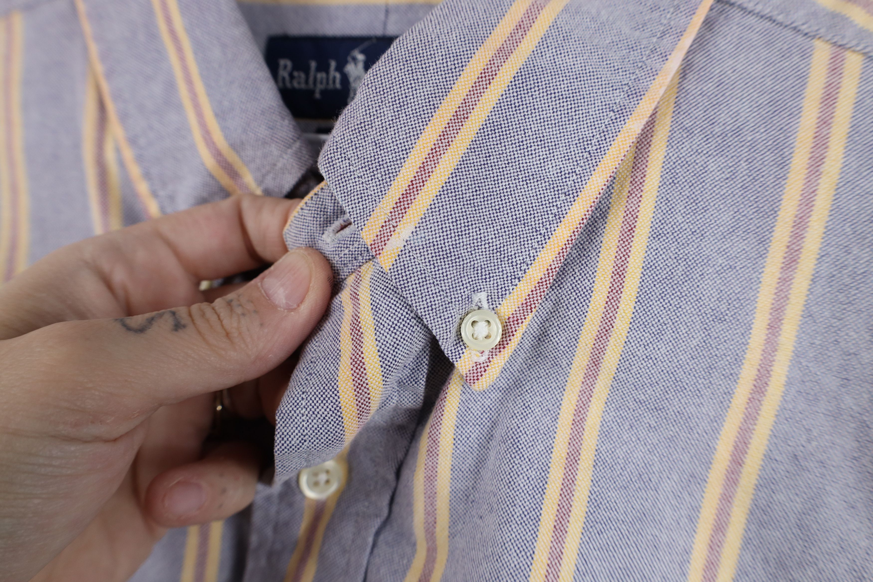 Ralph Lauren Vintage 90s Ralph Lauren Oxford Collared Button Down Shirt Size US M / EU 48-50 / 2 - 8 Thumbnail