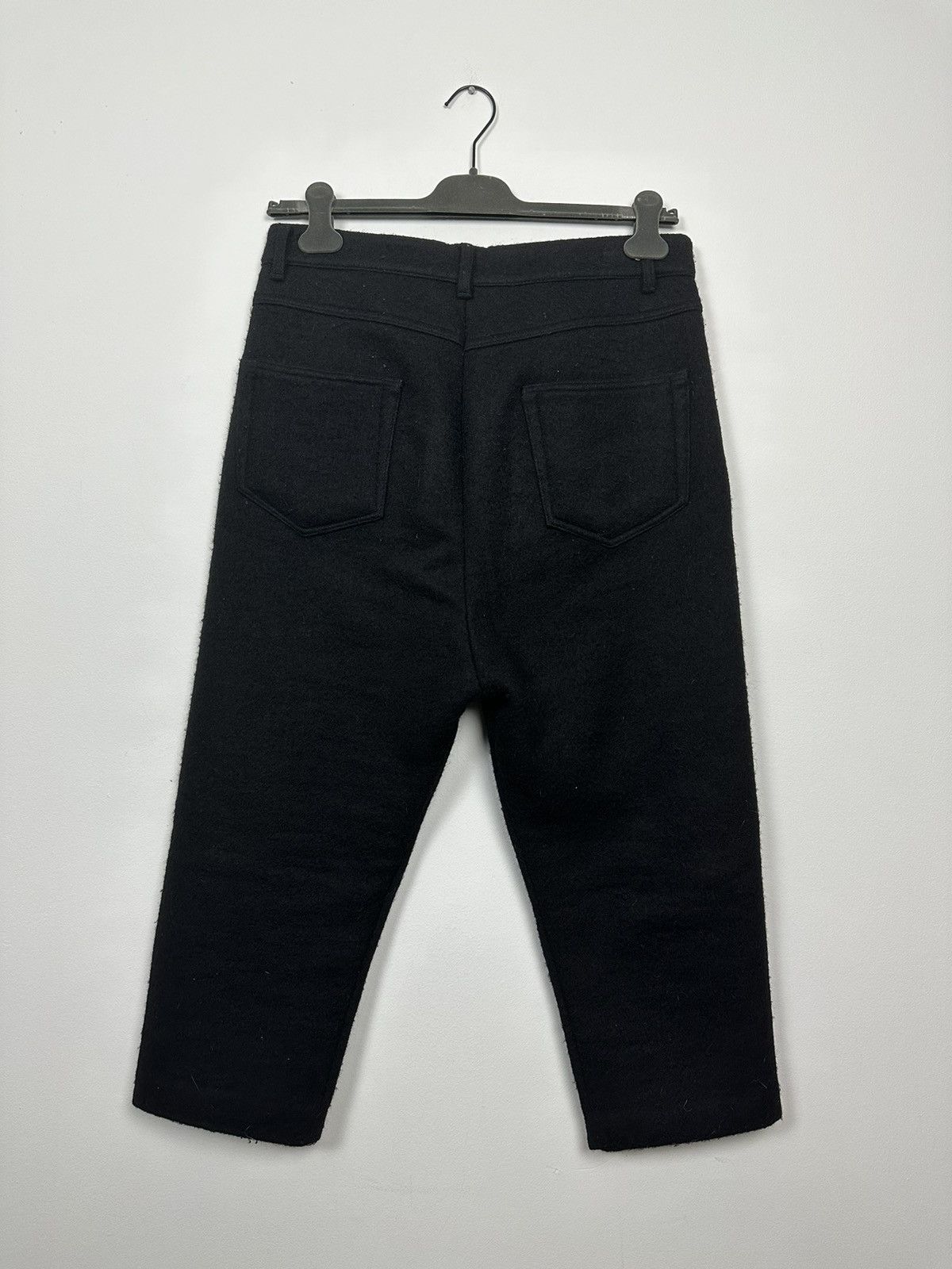 Rick Owens FW18 ‘SISYPHUS’ Boiled Wool Cropped Trousers Size US 31 - 4 Thumbnail