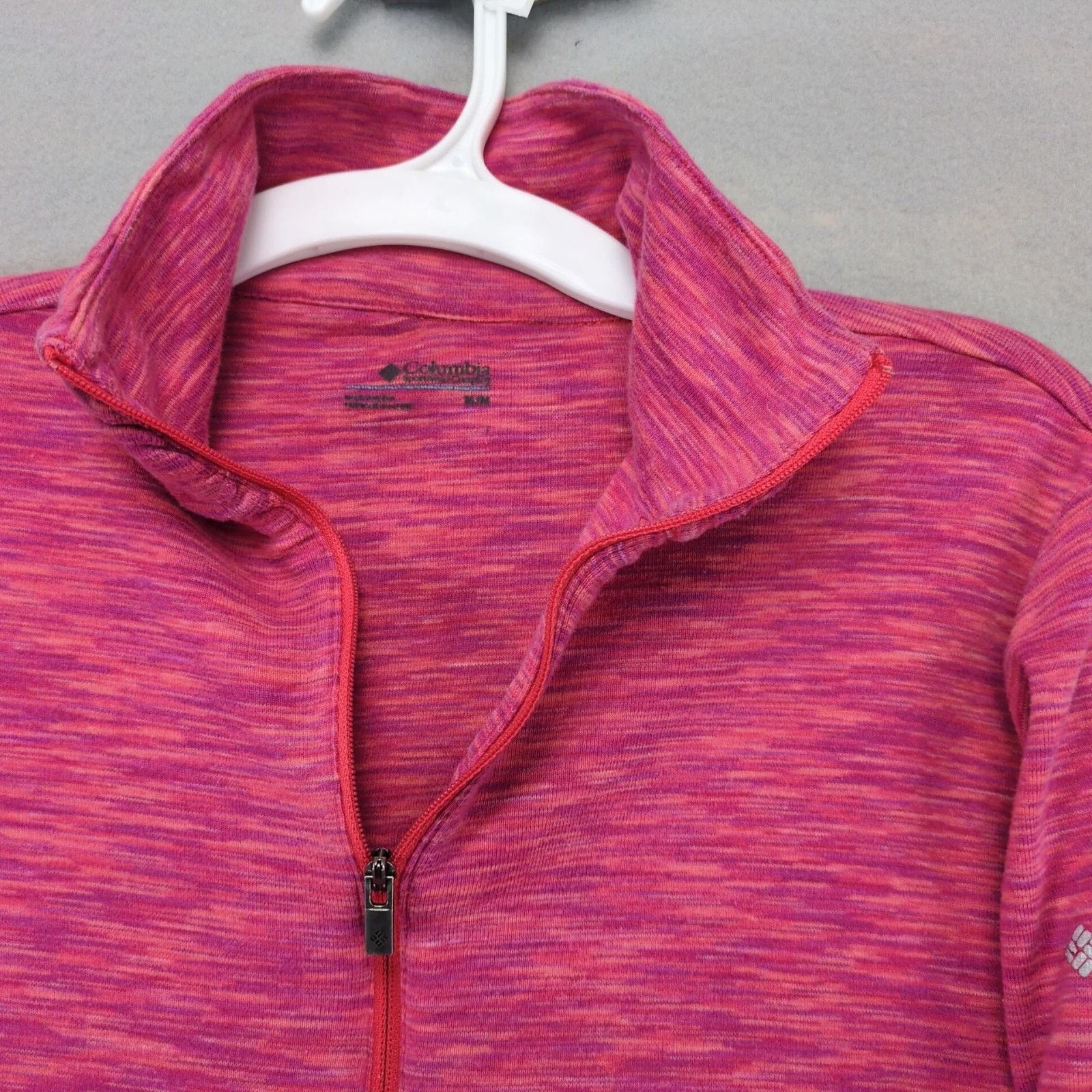 Columbia Columbia 1/4 Zip OuterSpaced Pink Pullover Womens M Long Slv Size M / US 6-8 / IT 42-44 - 3 Thumbnail