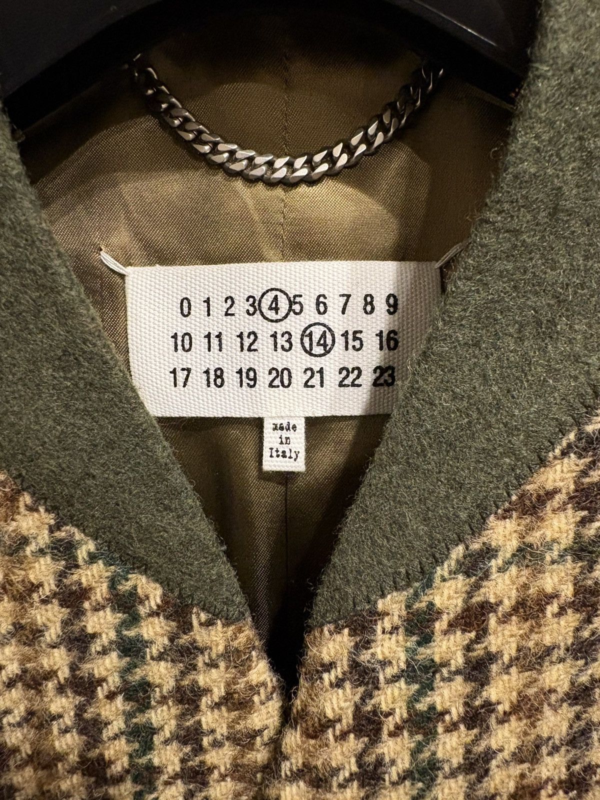 Maison Margiela Maison Margiela Houndstooth Rib Collar Jacket (SS23) Size US S / EU 44-46 / 1 - 3 Thumbnail