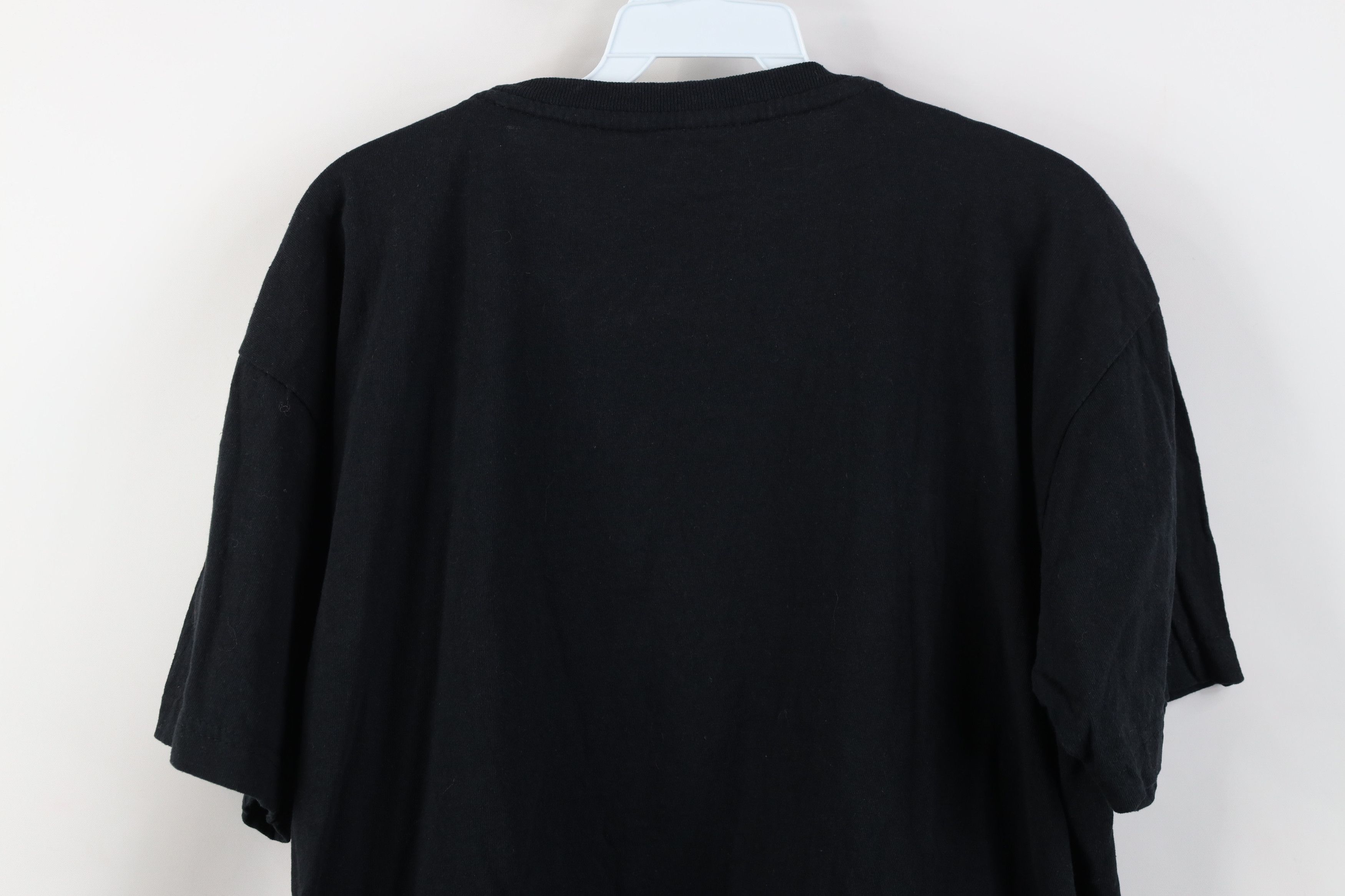 Vintage Vintage 90s Y2K Streetwear Cotton Short Sleeve T-Shirt Black Size US L / EU 52-54 / 3 - 11 Thumbnail