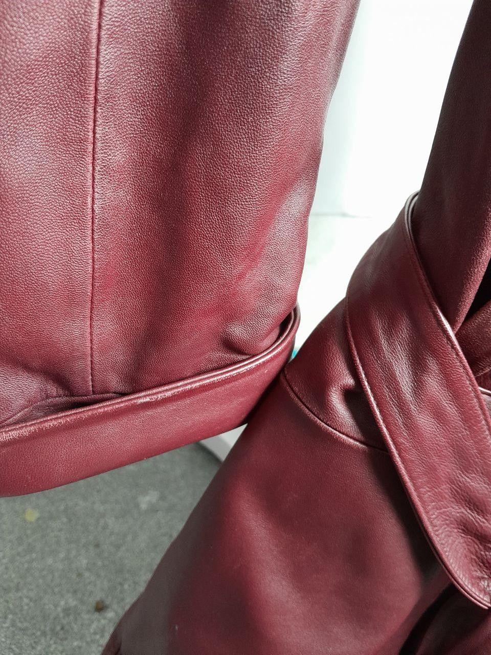 Other Vintage Leather Belted Trench Coat with Fringe - 2XL Size XXL / US 16-18 / IT 52-54 - 9 Thumbnail
