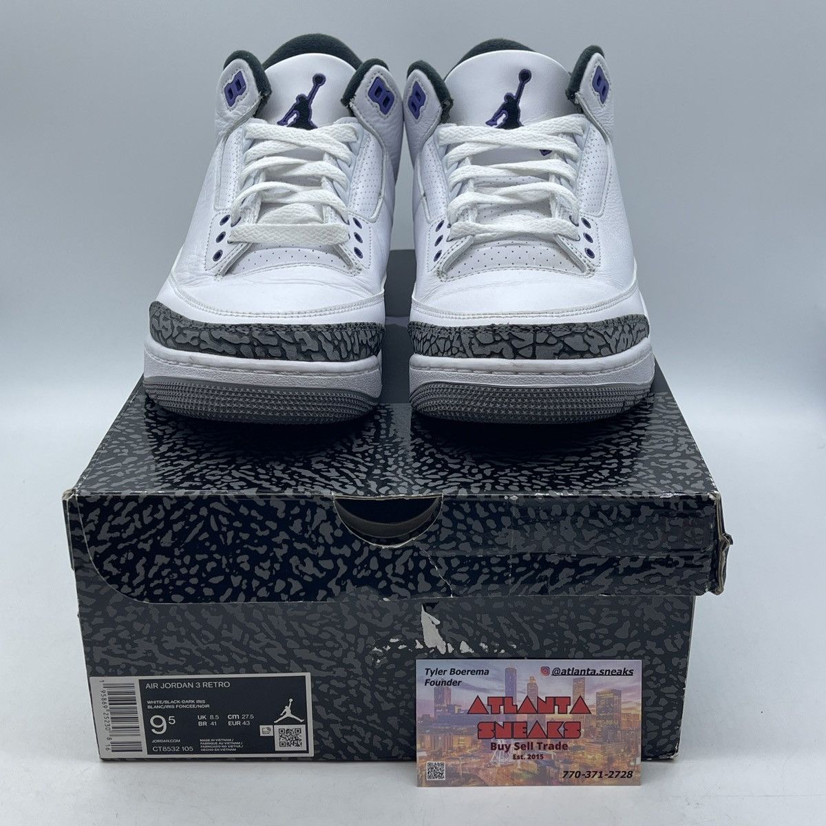 Jordan Brand Air Jordan 3 dark iris Size US 9.5 / EU 42-43 - 2 Thumbnail