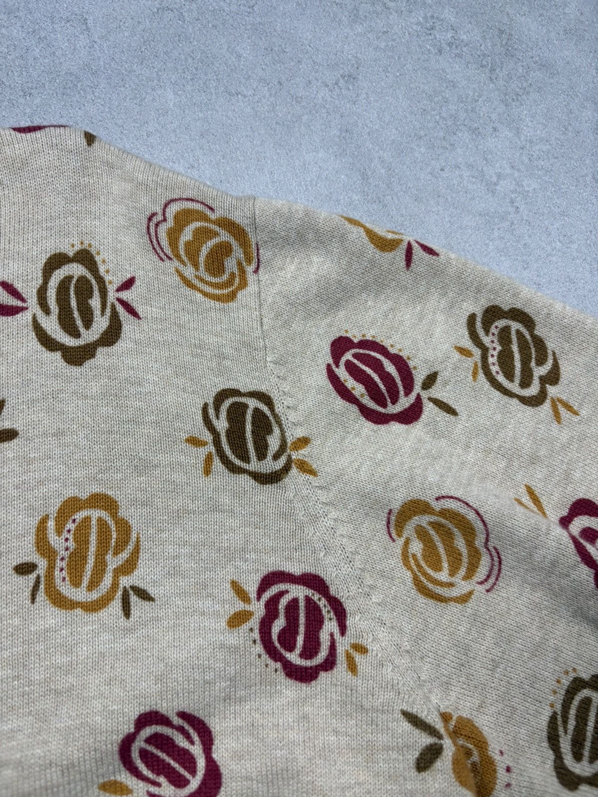 Other Gudrun Sjödén Floral Pattern Cardigan Organic Cotton Beige L Size US L / EU 52-54 / 3 - 7 Thumbnail