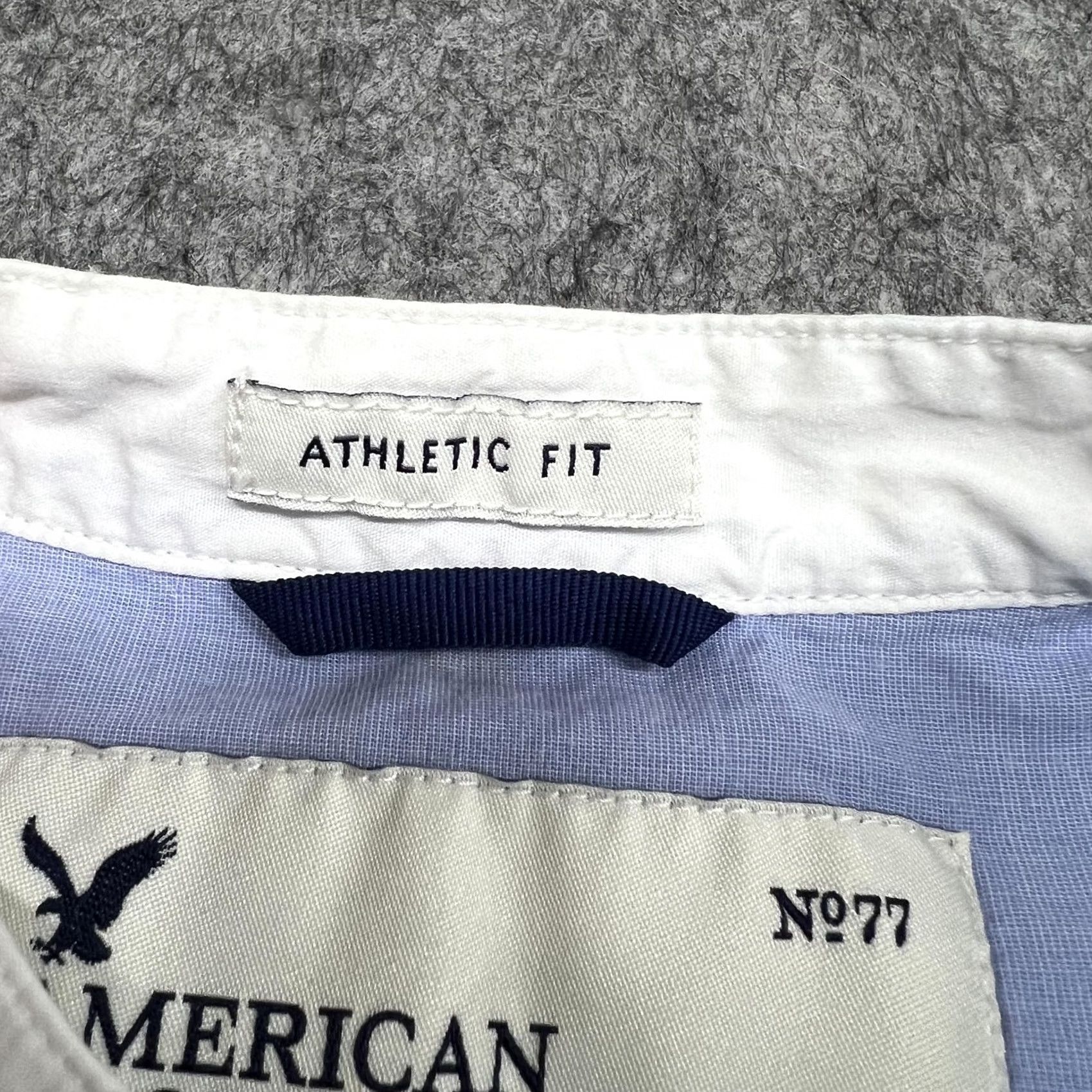 American Eagle Outfitters American Eagle Shirt Mens S Blue Stripe Long Sleeve Button Up Band Collar Preppy Size US S / EU 44-46 / 1 - 4 Thumbnail