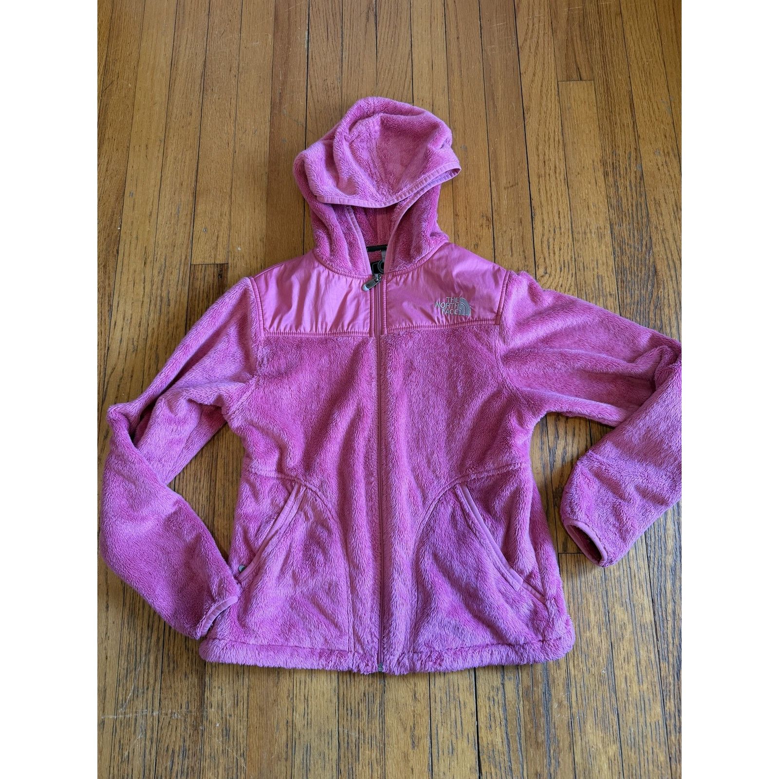 The North Face The North Face Jacket Small Pink Soft Fleece Hooded Full Zip Size S / US 4 / IT 40 - 1 Thumbnail