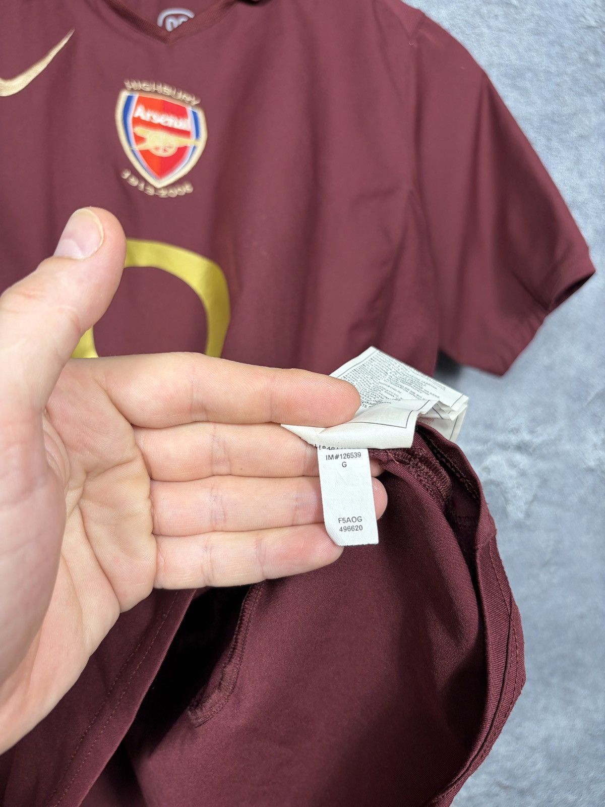 Nike Nike Arsenal 2005/06 #14 Henry Jersey T-shirt Kids L Size US XXS / EU 40 - 9 Thumbnail