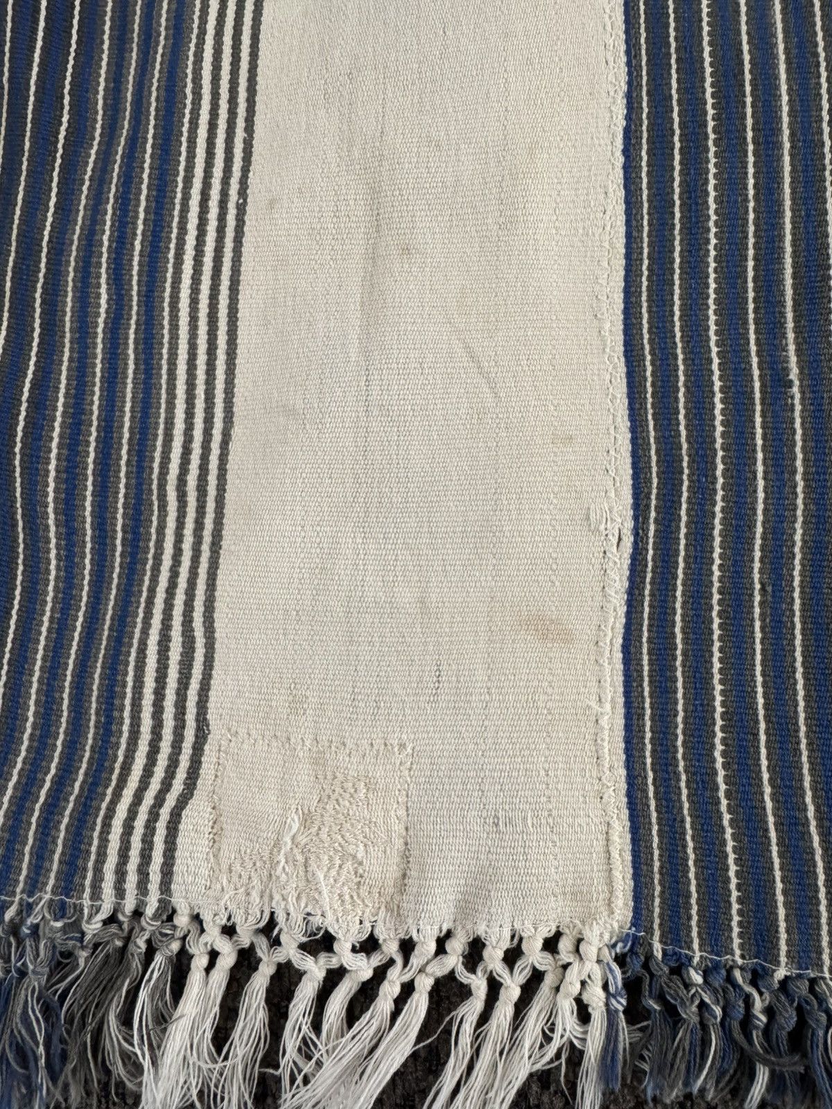 Bode BODE Early Collection 01423 Stripe Shirt Cotton Fringe L/XL Size US L / EU 52-54 / 3 - 11 Thumbnail