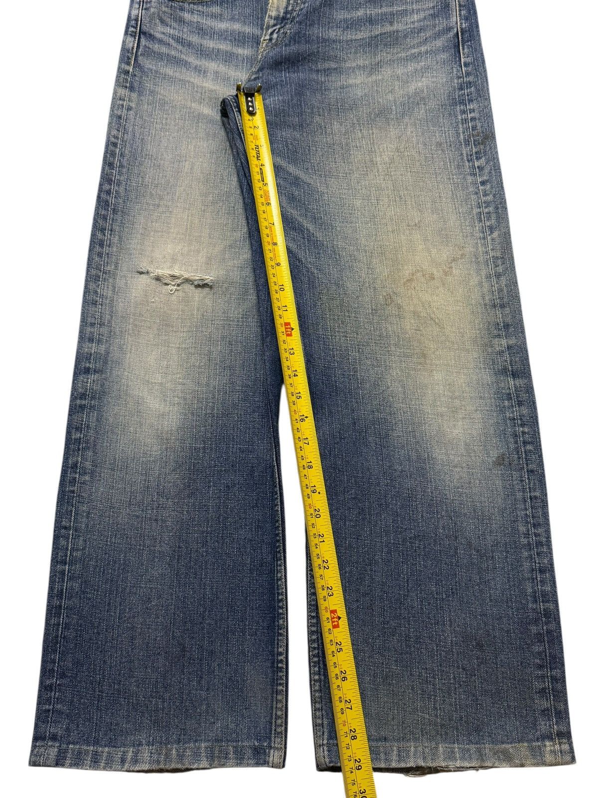 Levi's Vtg Levis 534 Blue Faded Mud Wash Distress Wide Leg Baggy Size US 32 / EU 48 - 11 Thumbnail